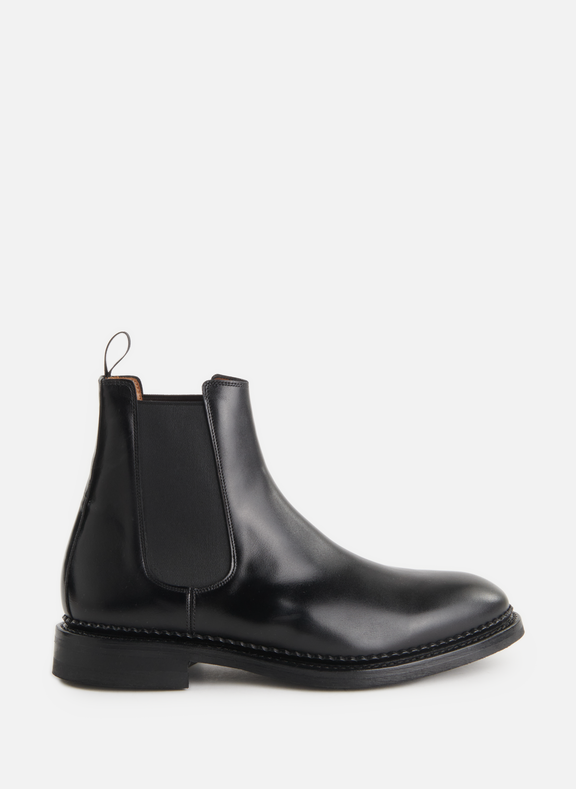 SAISON 1865 Leather ankle boots  Black