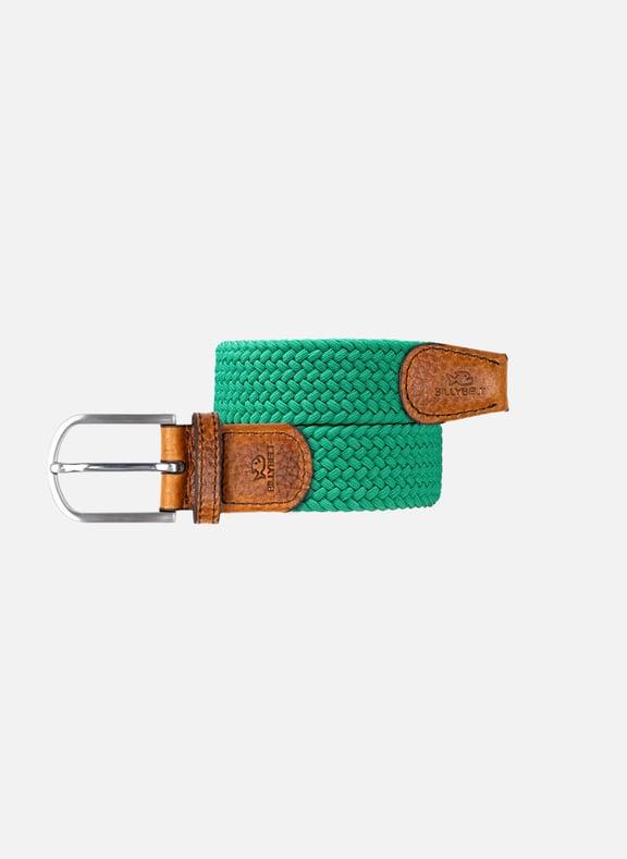 Ceinture tressée élastique unie Vert by BILLYBELT BILLYBELT Ceinture tressée élastique unie Vert