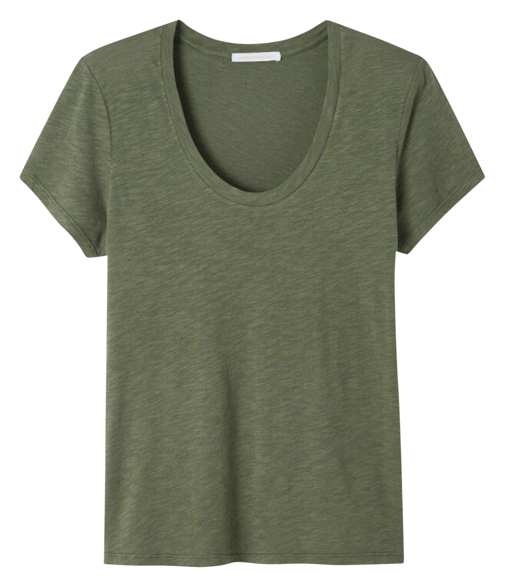 Tee-shirt col rond en coton mélangé jacksonville AMERICAN VINTAGE Vert