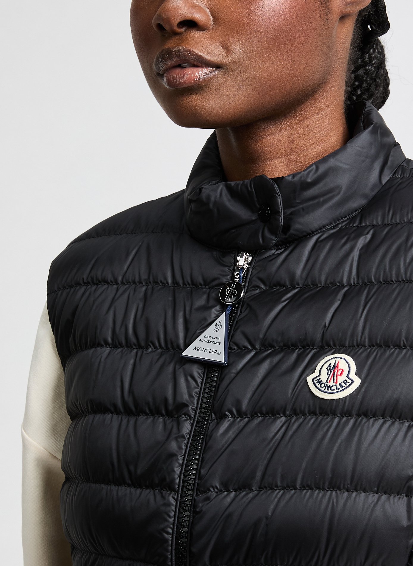 Quilted gilet MONCLER Black