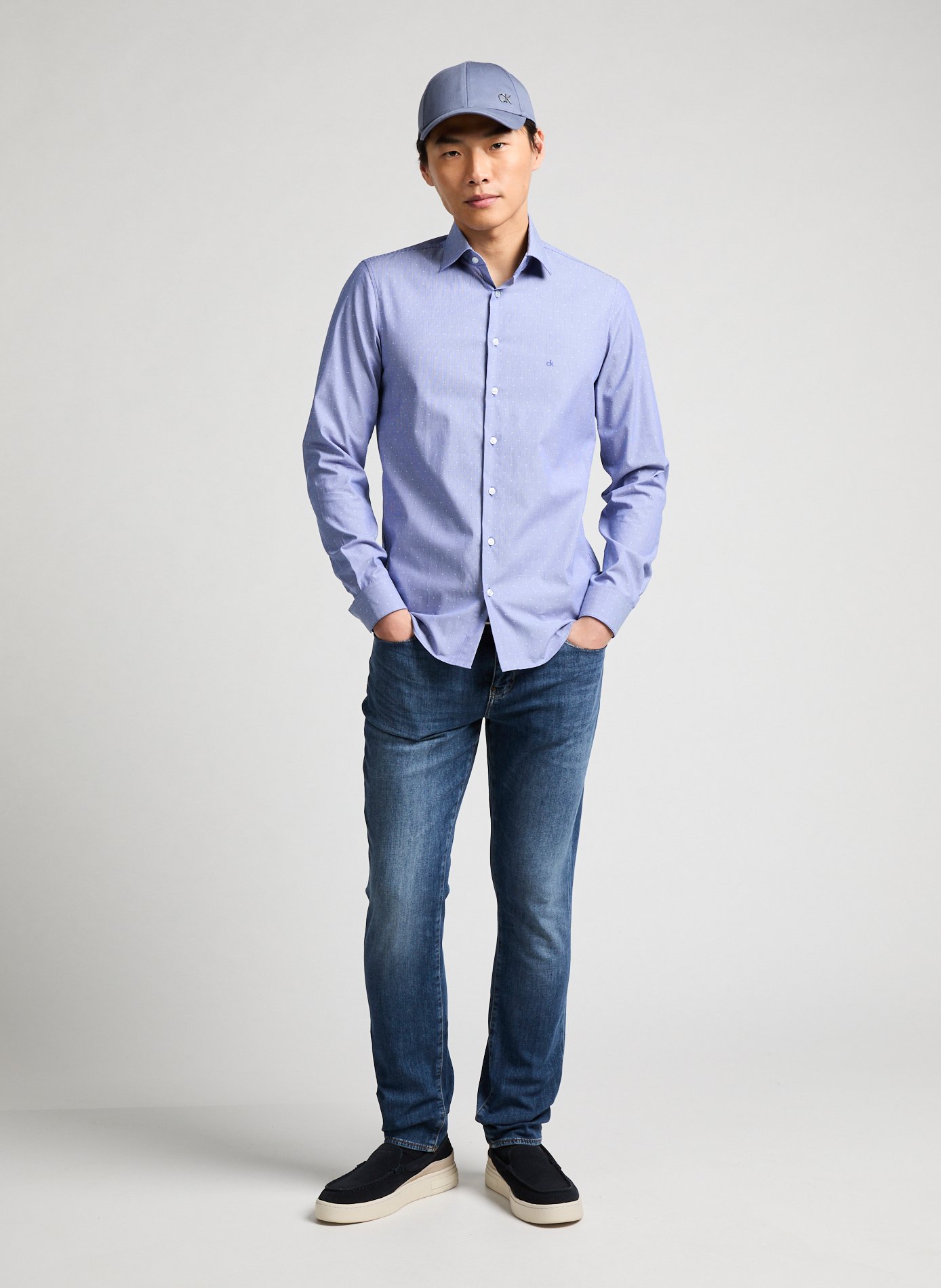 Chemise à pois  CALVIN KLEIN Bleu