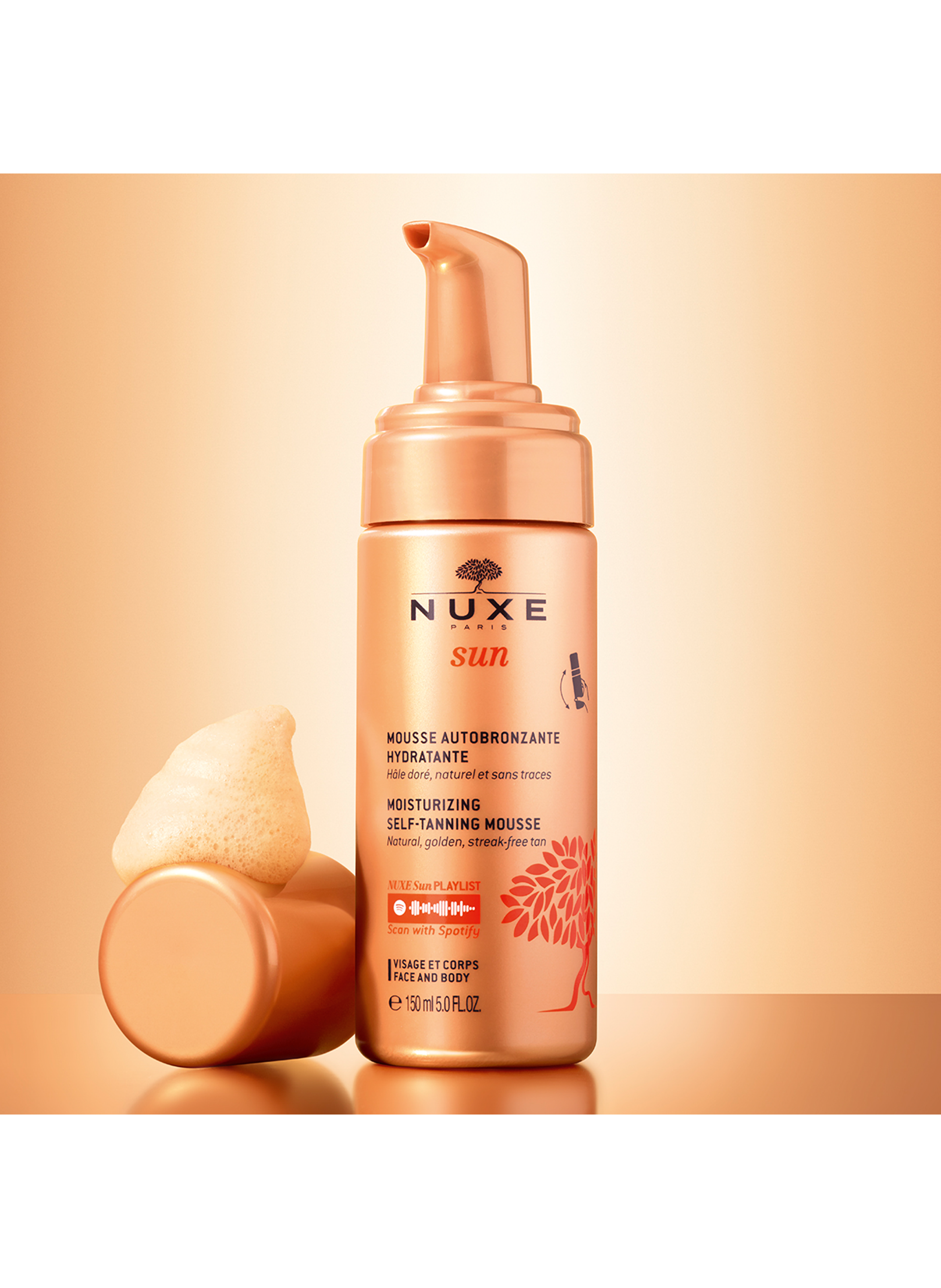 Hydrating self-tanning mousse NUXE No color