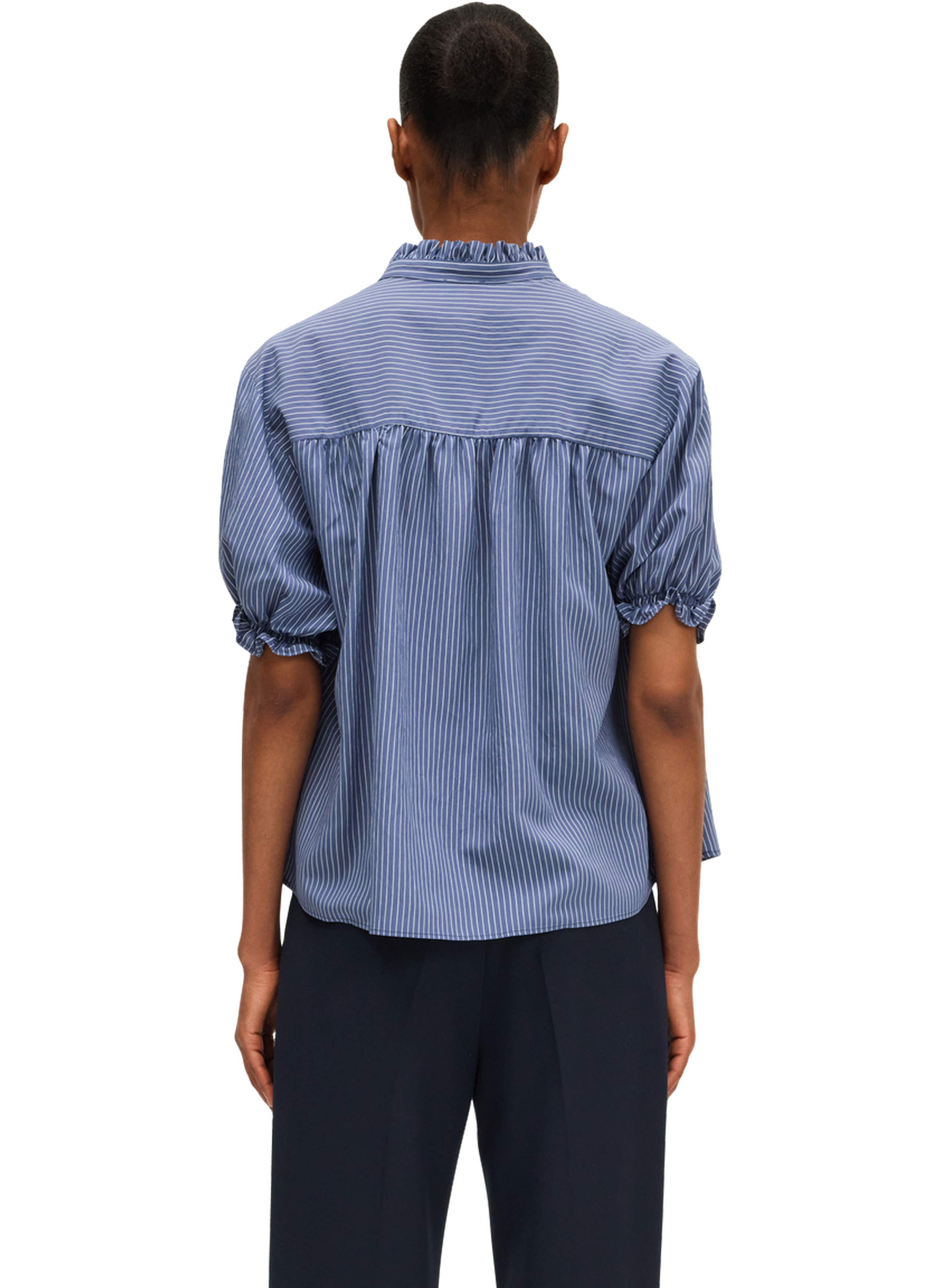 Blouse rayée à manches courtes - anouk PABLO Bleu