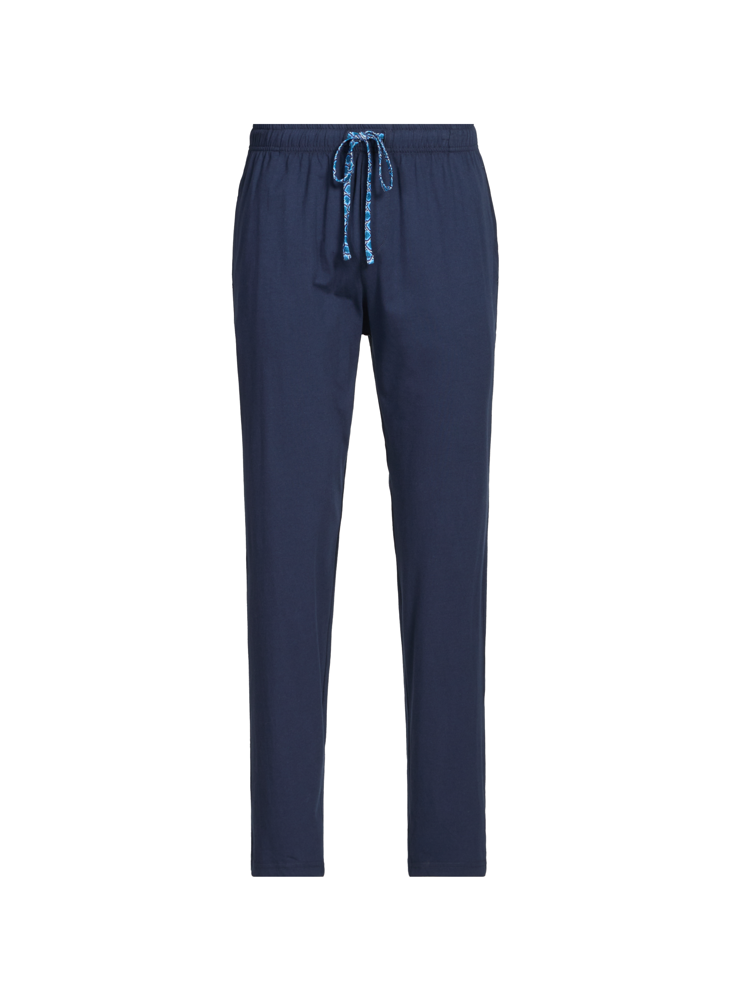 Pyjama long imprimé en coton HOM Bleu