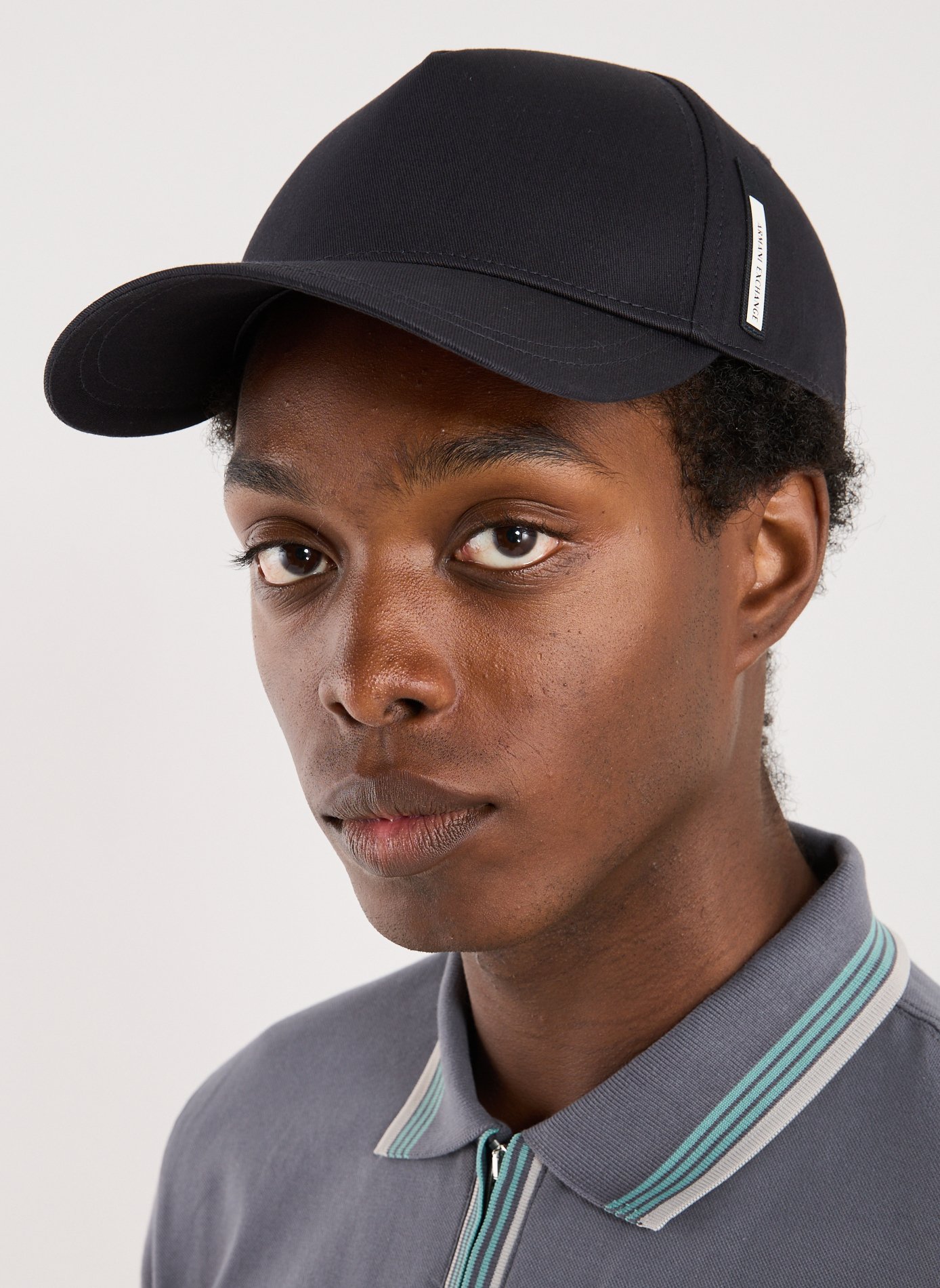 Casquette en coton Bleu