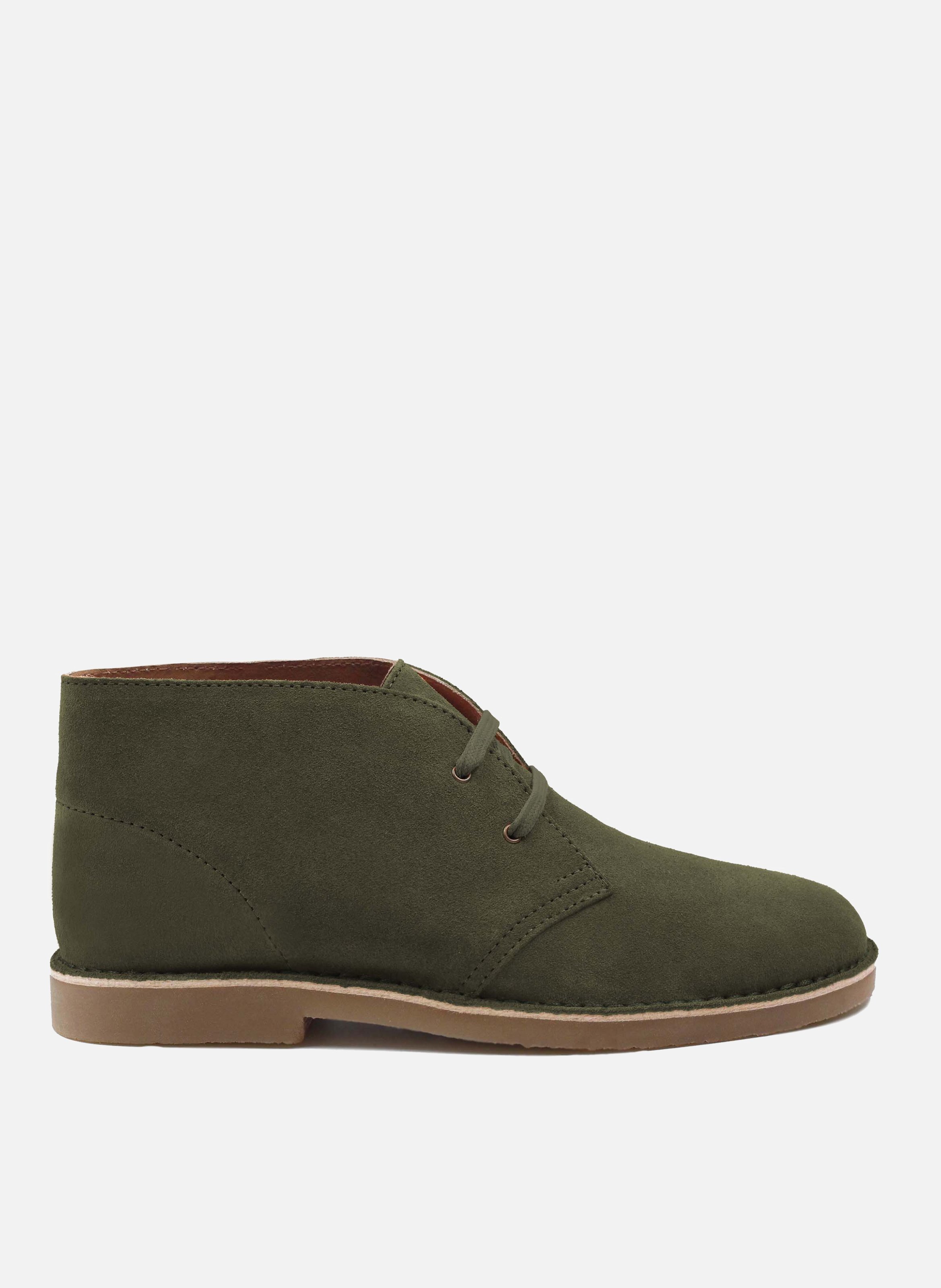 JULES & JENN Chukka boots cuir daim Vert