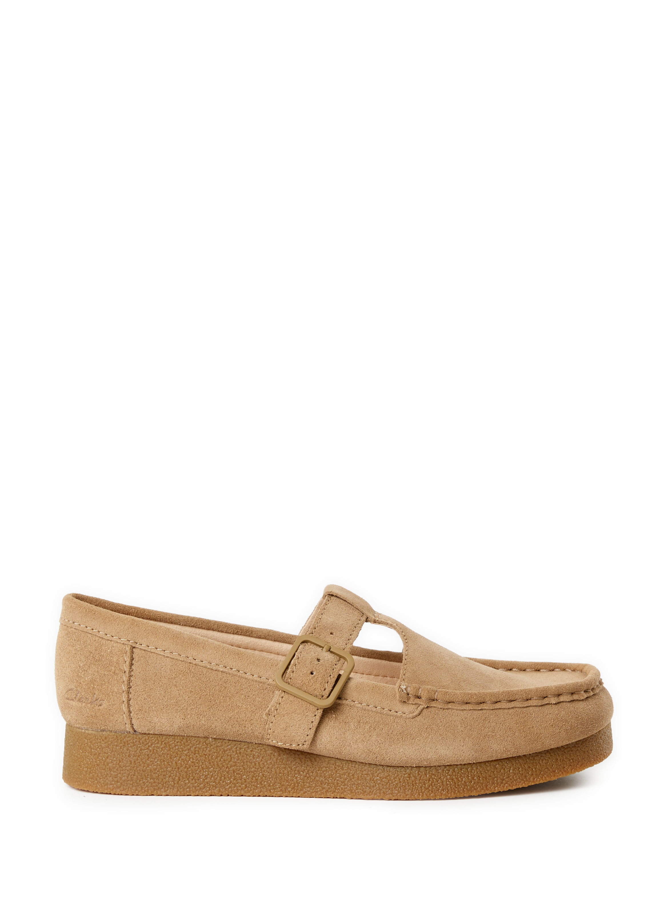 CLARKS Chaussures plates en cuir  Marron