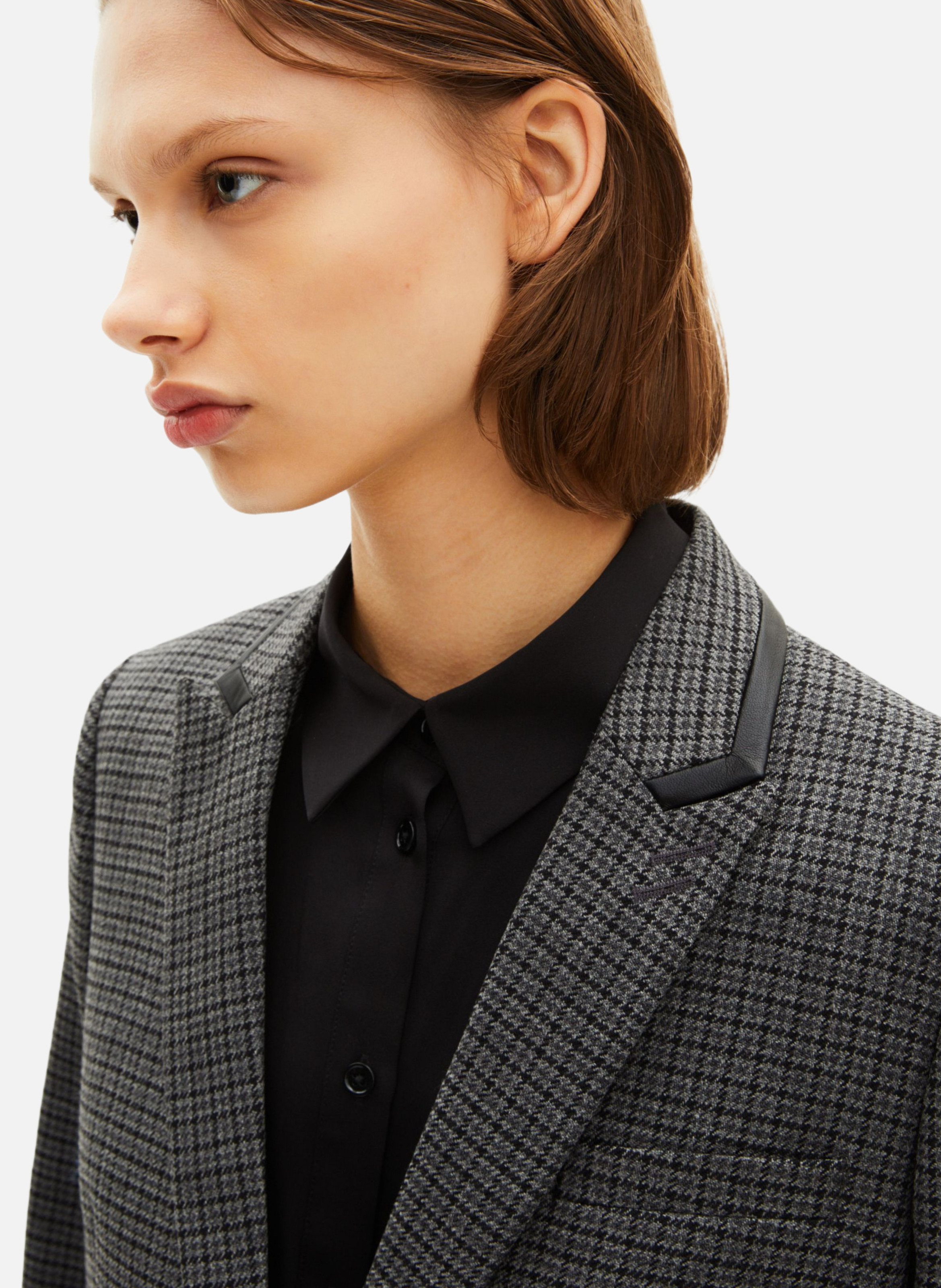 Veste tailleur en pied de puce THE KOOPLES Noir
