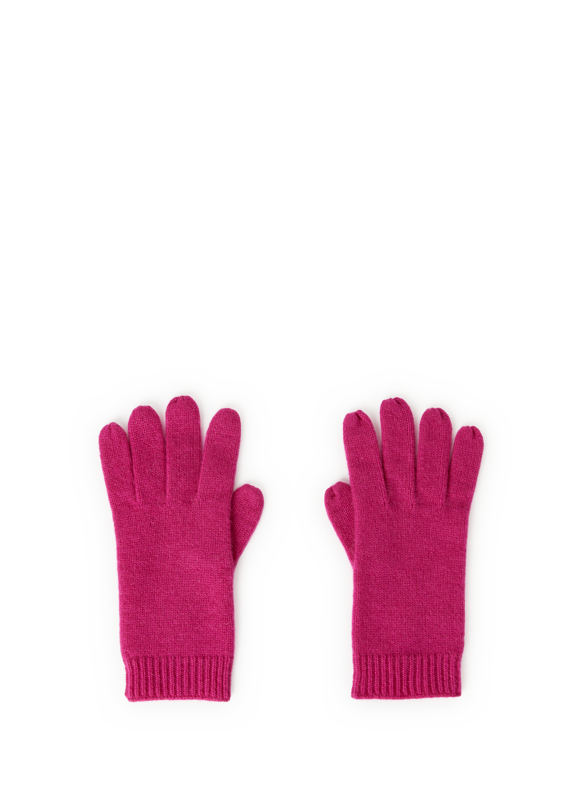 AU PRINTEMPS PARIS Gants côtelés en cachemire Rose