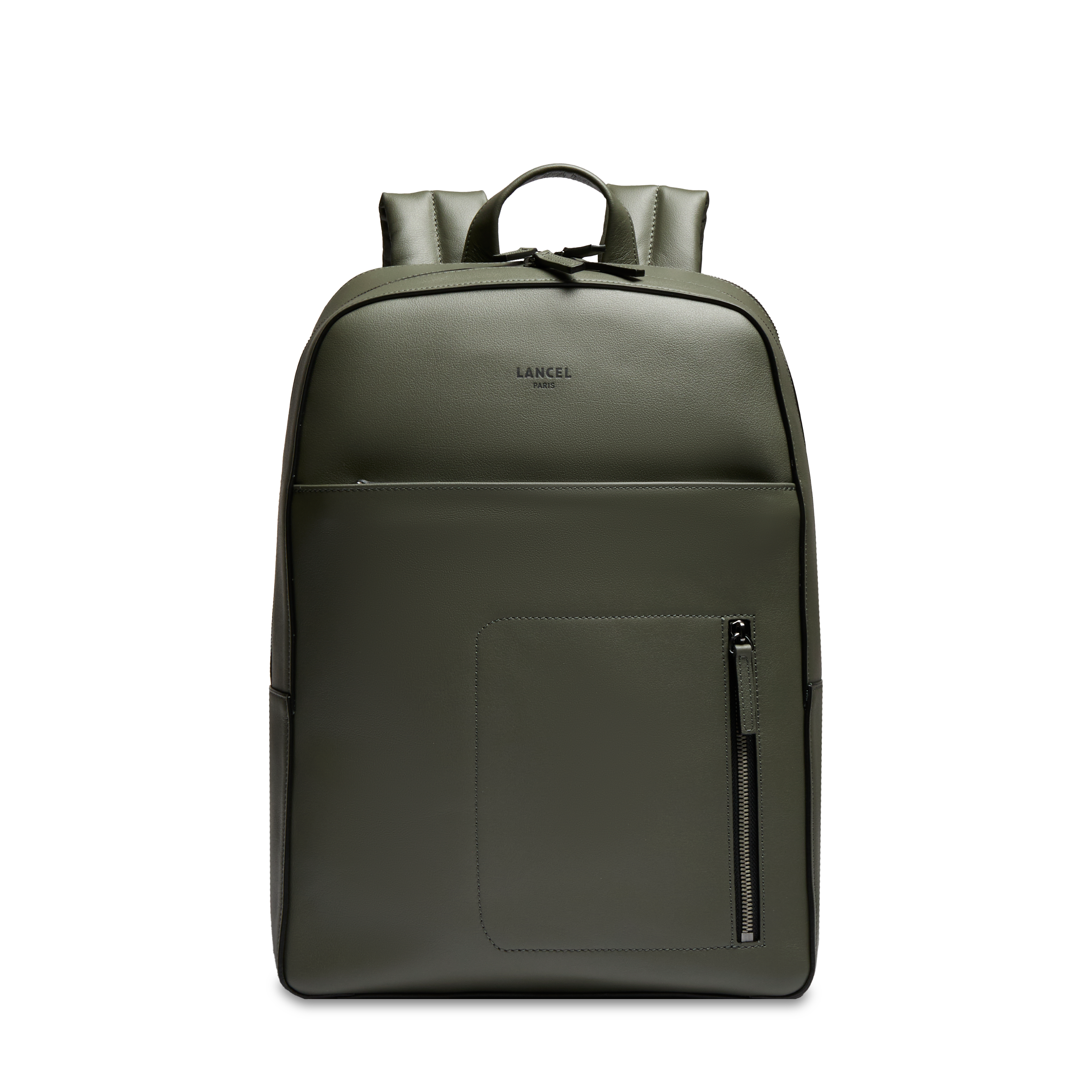 Sac à dos 15"6 max de lancel en cuir LANCEL Gris