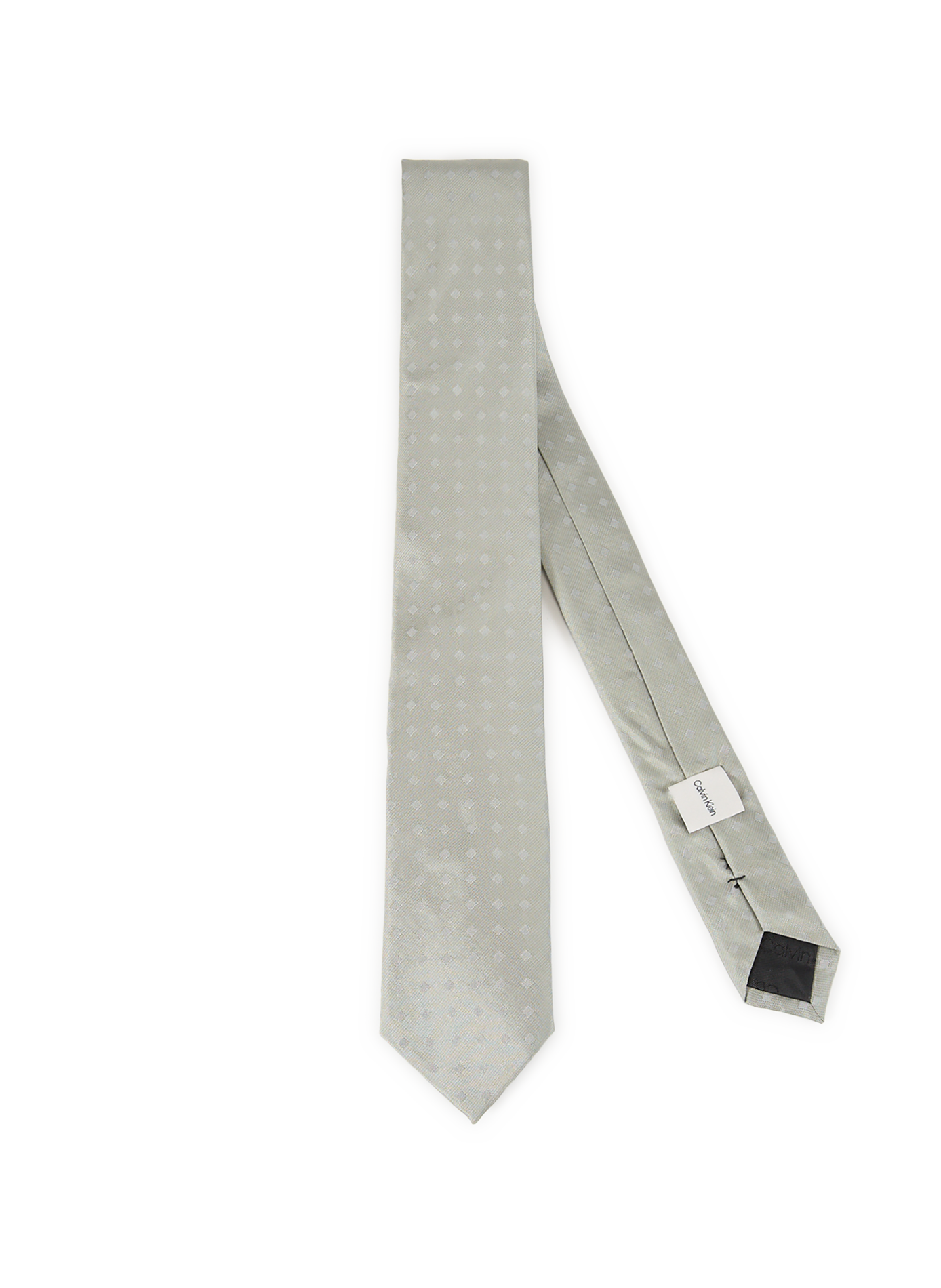 CALVIN KLEIN Cravate en soie Kaki