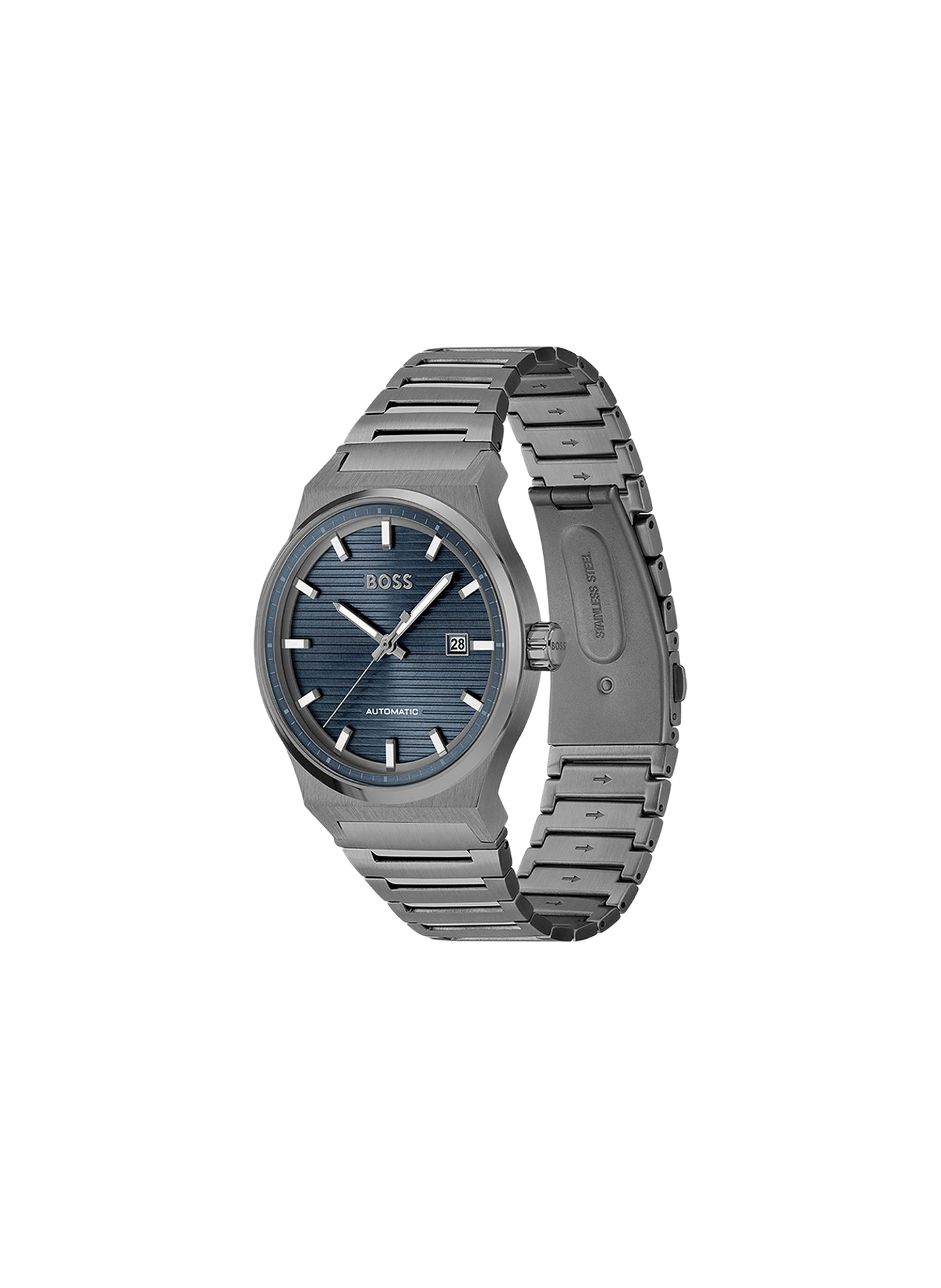 Montre automatique en acier BOSS Gris