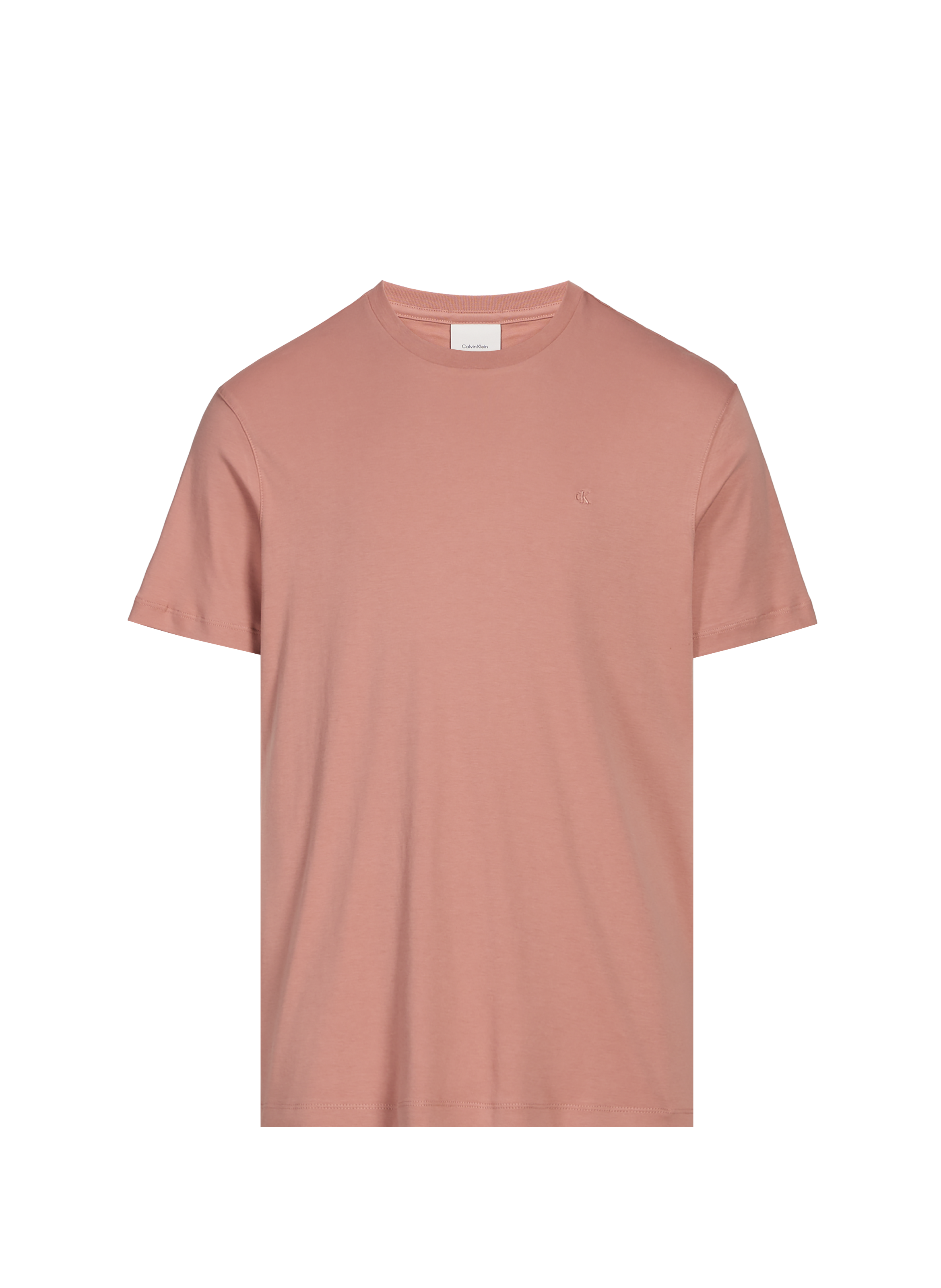 T-shirt col rond en coton CALVIN KLEIN Orange