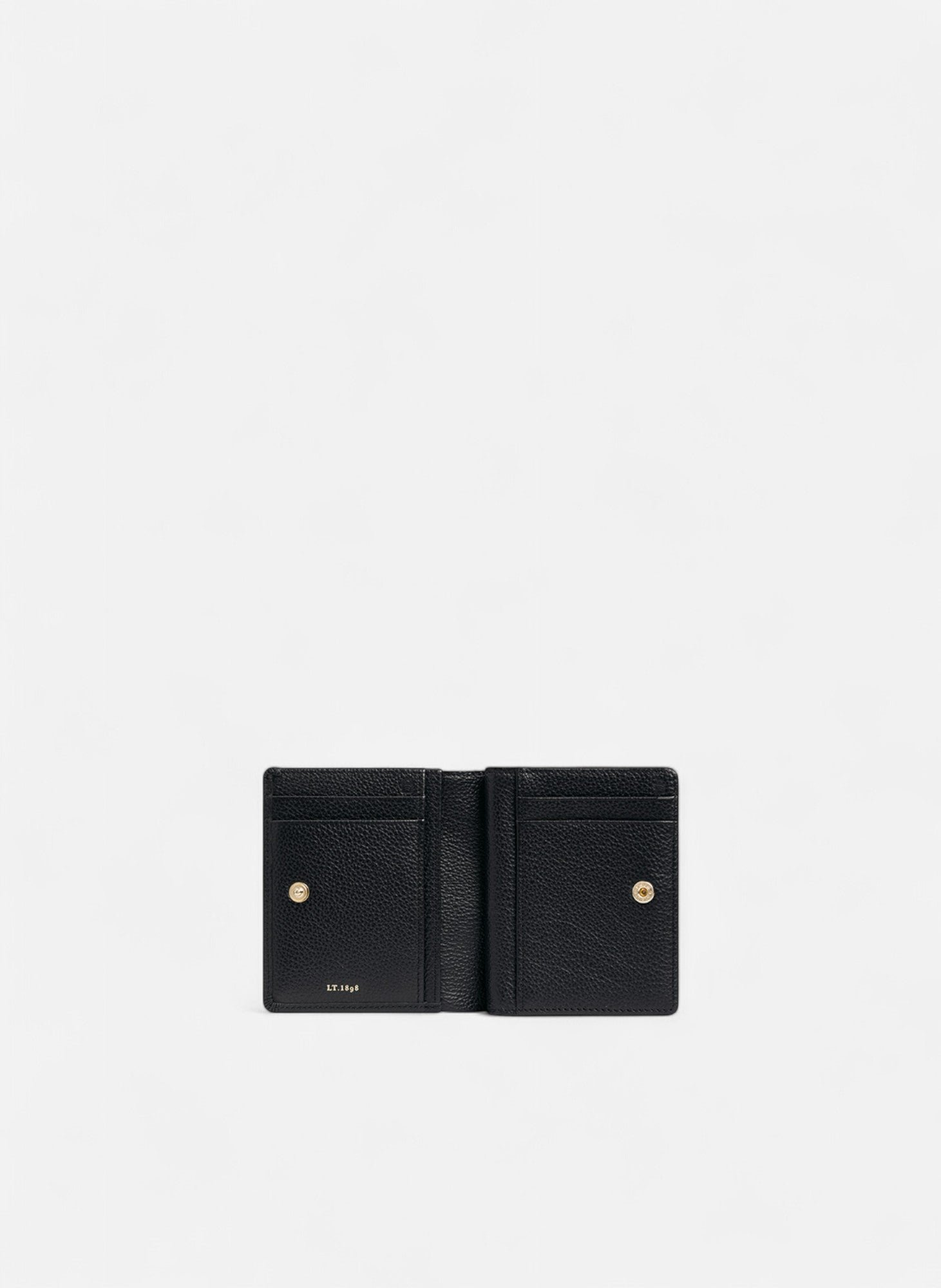 Petit portefeuille ella en cuir grainé LE TANNEUR Noir