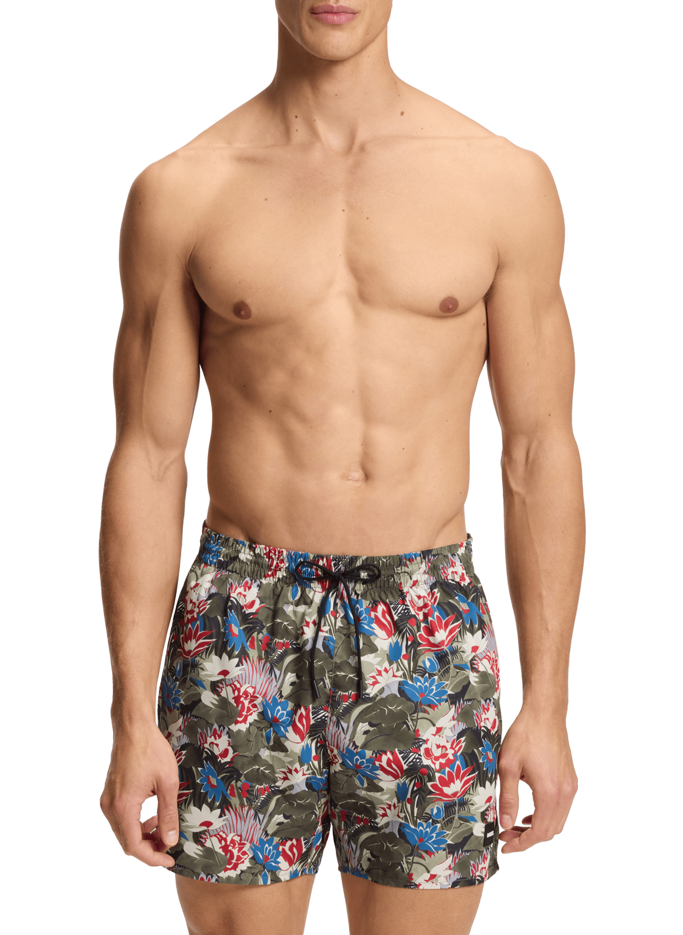 Piranha pattern swim shorts BOSS Multicolour