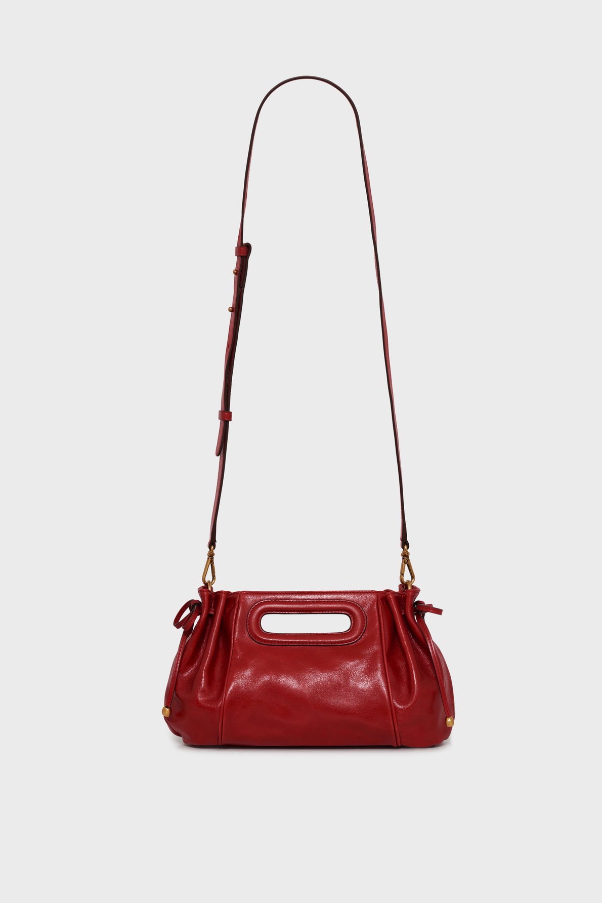 Sac à main en cuir effet froissé - mini dany GERARD DAREL Rouge