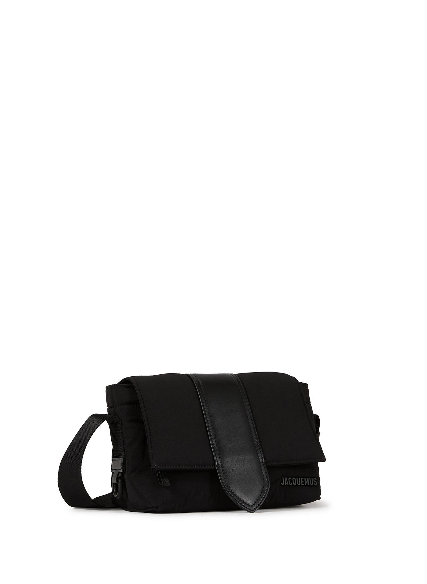 Sac à bandoulière Le Petit Messenger en coton JACQUEMUS Noir