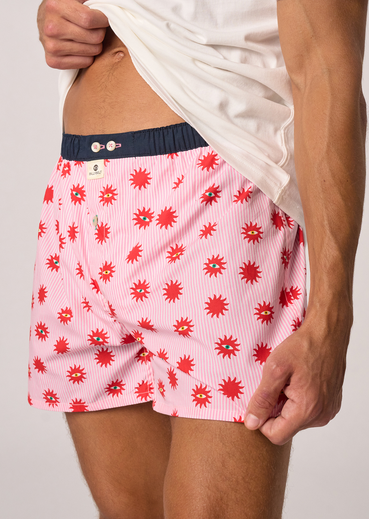 Caleçon en coton biologique BILLYBELT Rose