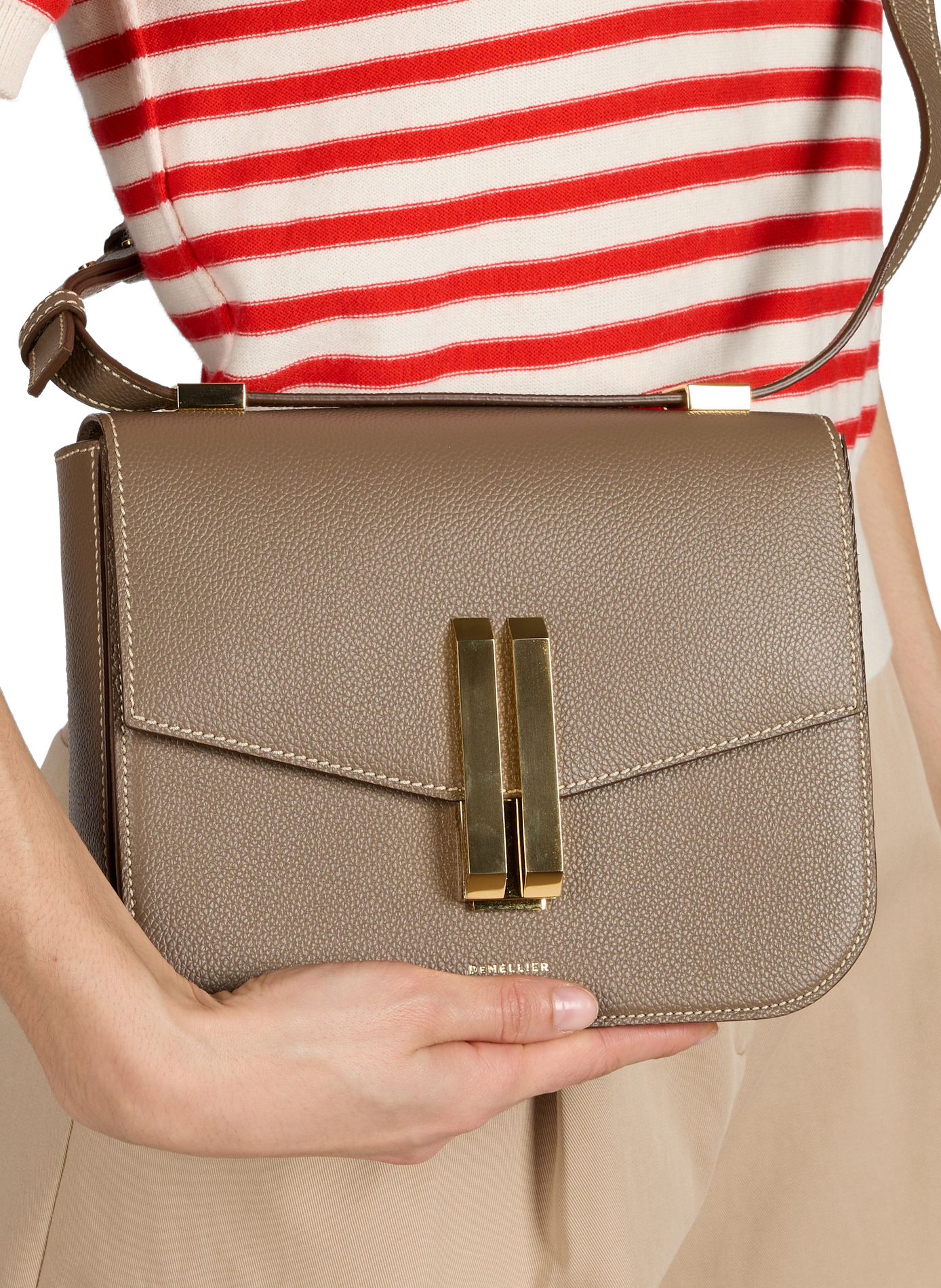 Vancouver leather handbag  DEMELLIER LONDON Brown