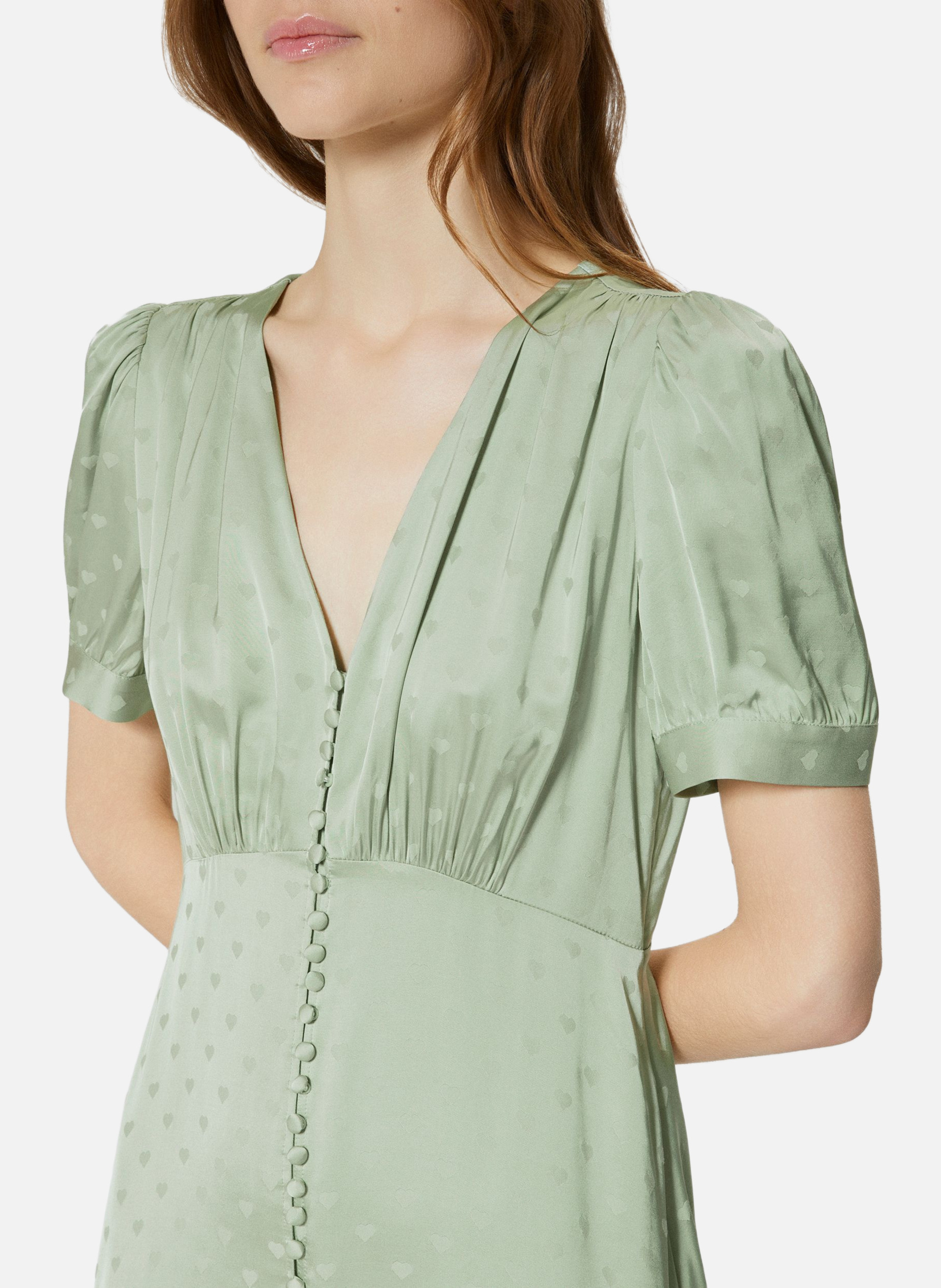 Robe longue jacquard cœur THE KOOPLES Vert