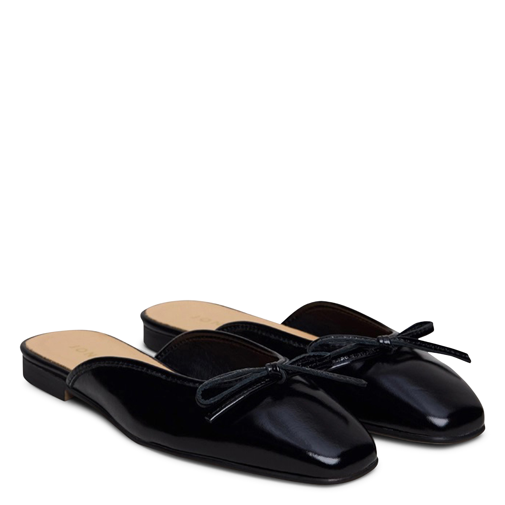 Mules en cuir vernis niccolo JONAK Noir