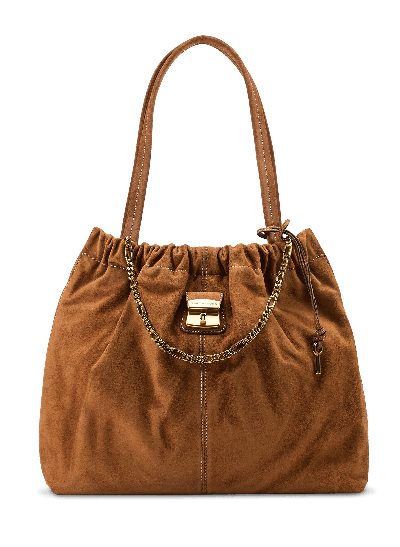 Sacca a tracolla in camoscio The Cristina Tote MARC JACOBS Marrone