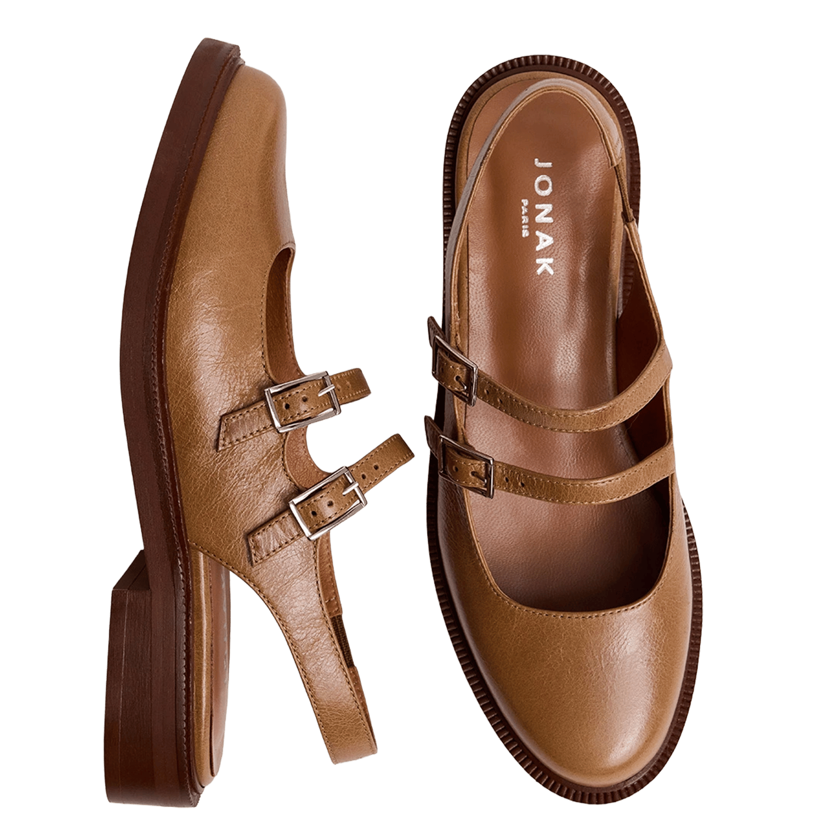 Sandales en cuir vernis dreamer JONAK Beige