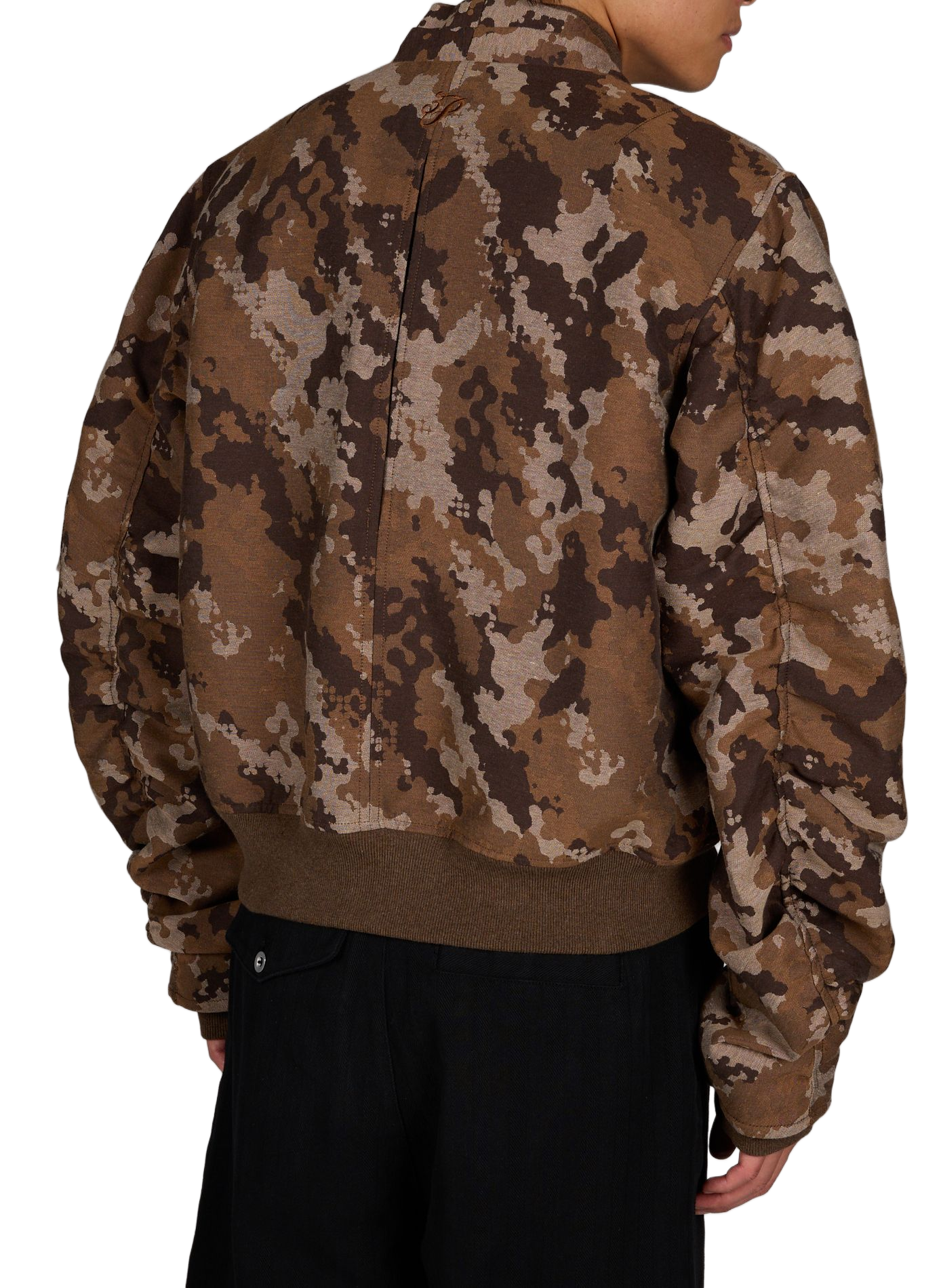 Oversized printed cotton blend jacket 3 PARADIS Multicolour