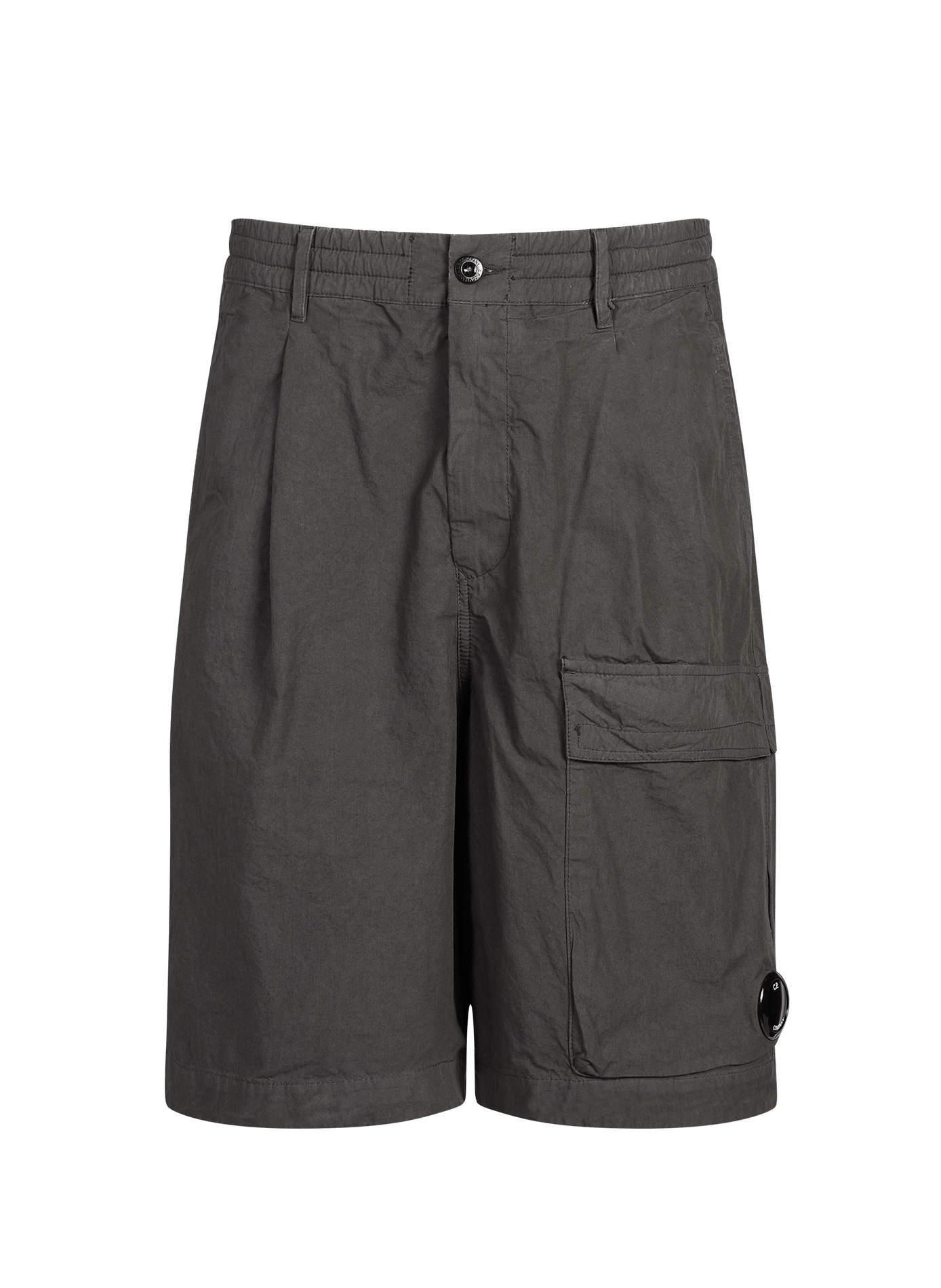 Short droit en coton CP COMPANY Gris