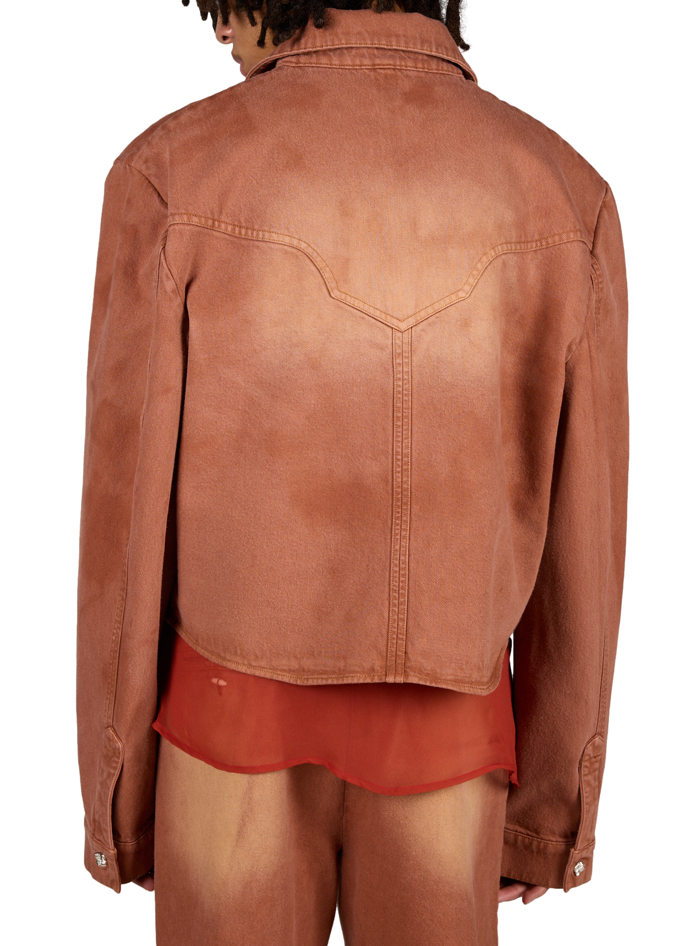 Ruedo Short Washed Cotton Overshirt CAMPILLO Brown