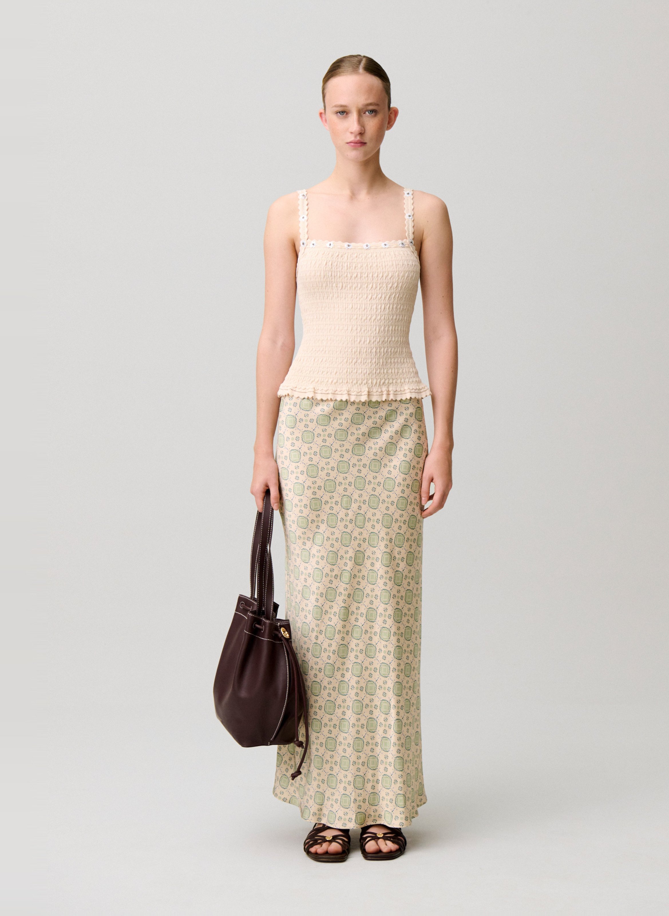 Jupe longue à imprimée CLAUDIE PIERLOT Multicolore