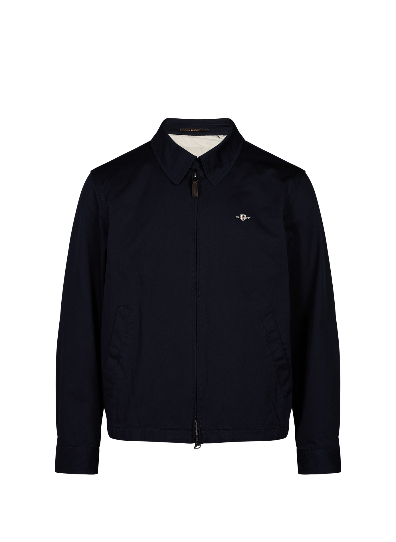 Logo cotton jacket GANT Blue