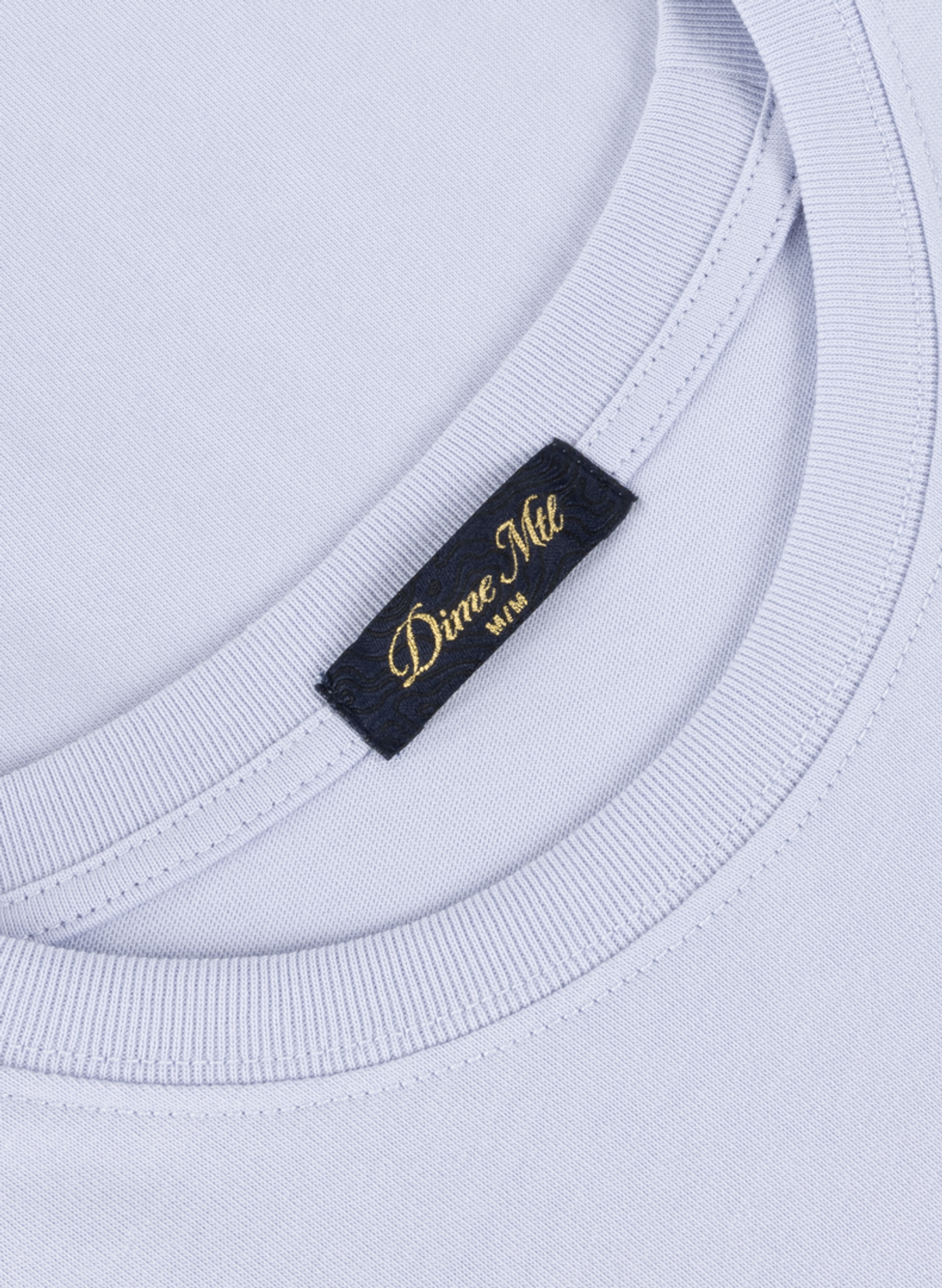 T-shirt col rond à logo en coton DIME Purple