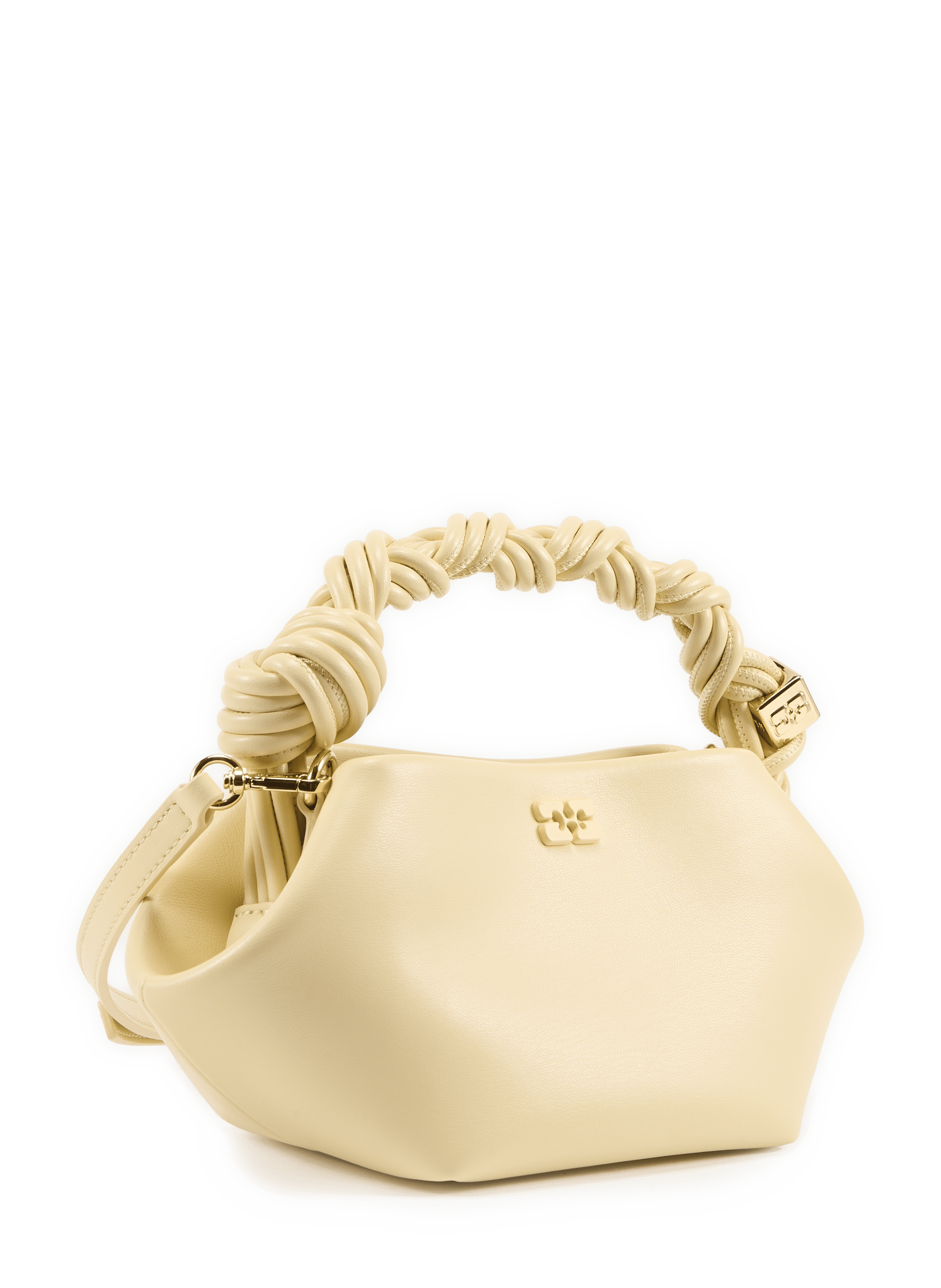 Sac à main Bou mini en cuir GANNI Jaune
