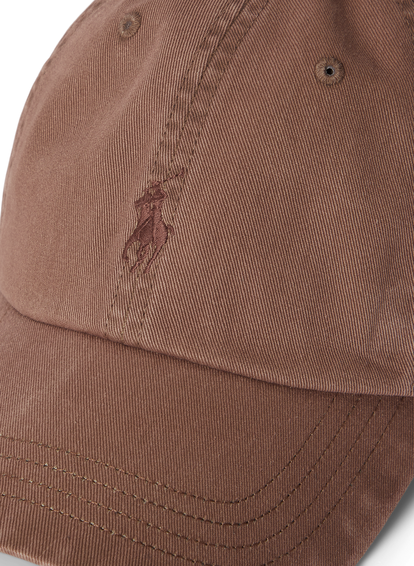 Casquette brodée en coton POLO RALPH LAUREN Beige
