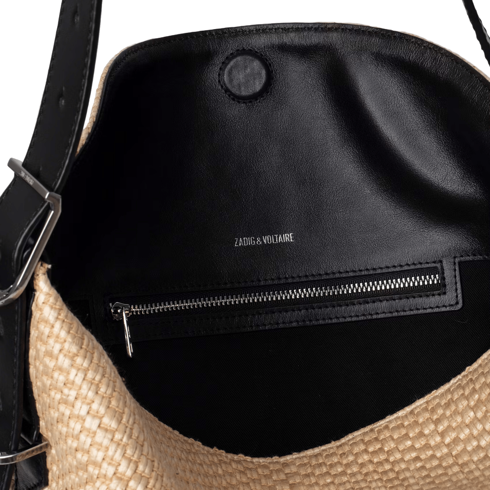 Sac porté épaule en coton mélangé jane ZADIG&VOLTAIRE Noir