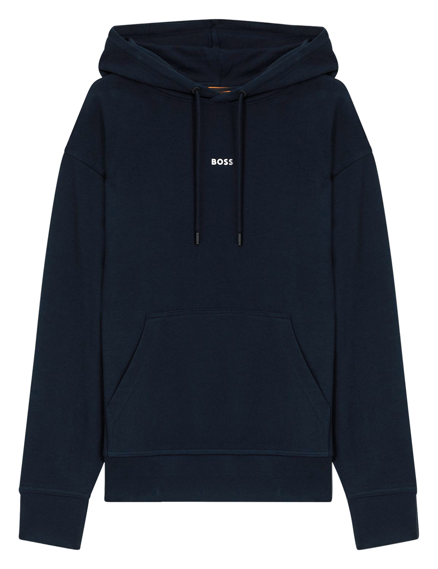 Sweat à capuche en coton BOSS Bleu