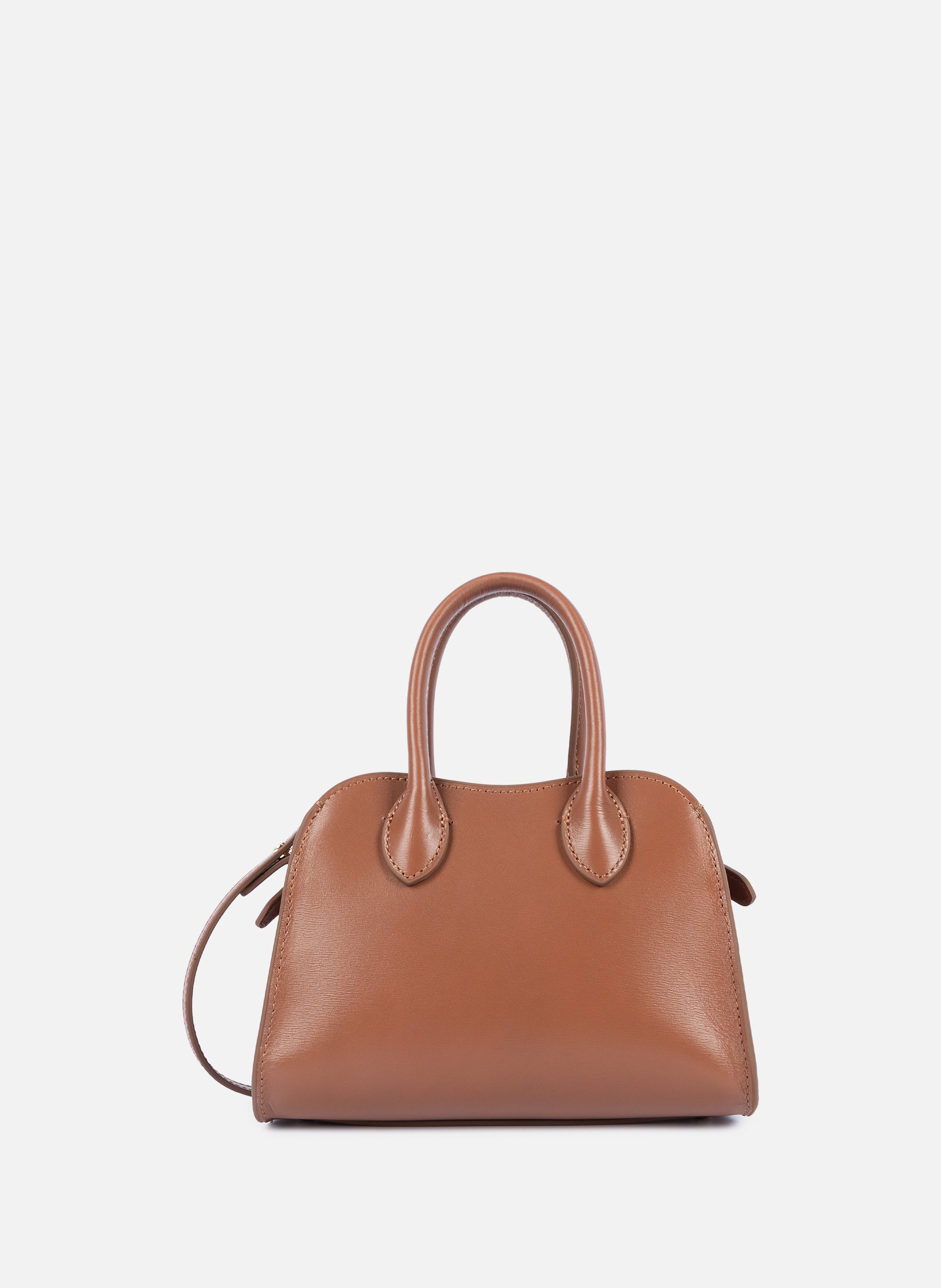 Mini sac à main - box hopper LANCASTER Marron