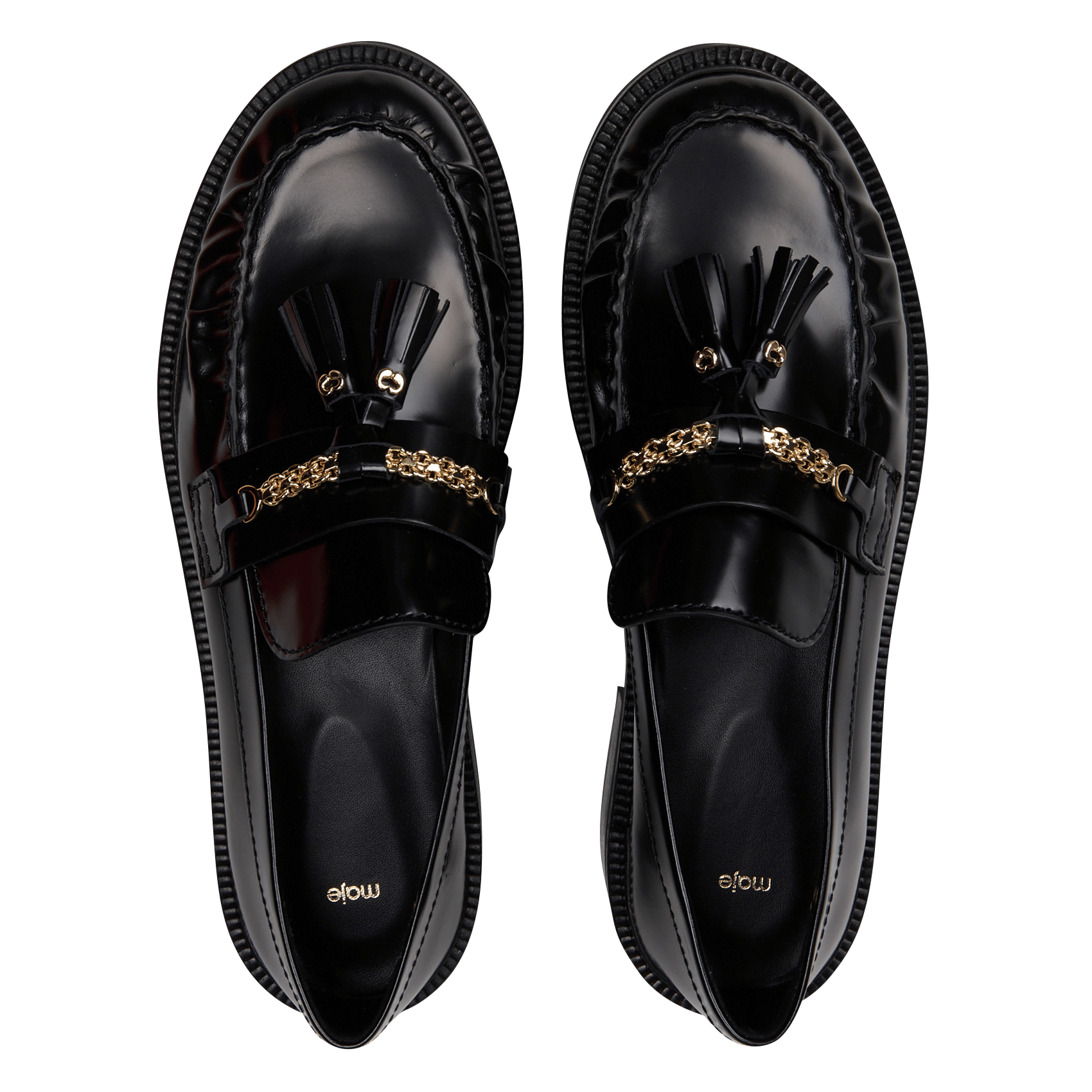 Mocassins en cuir MAJE Noir