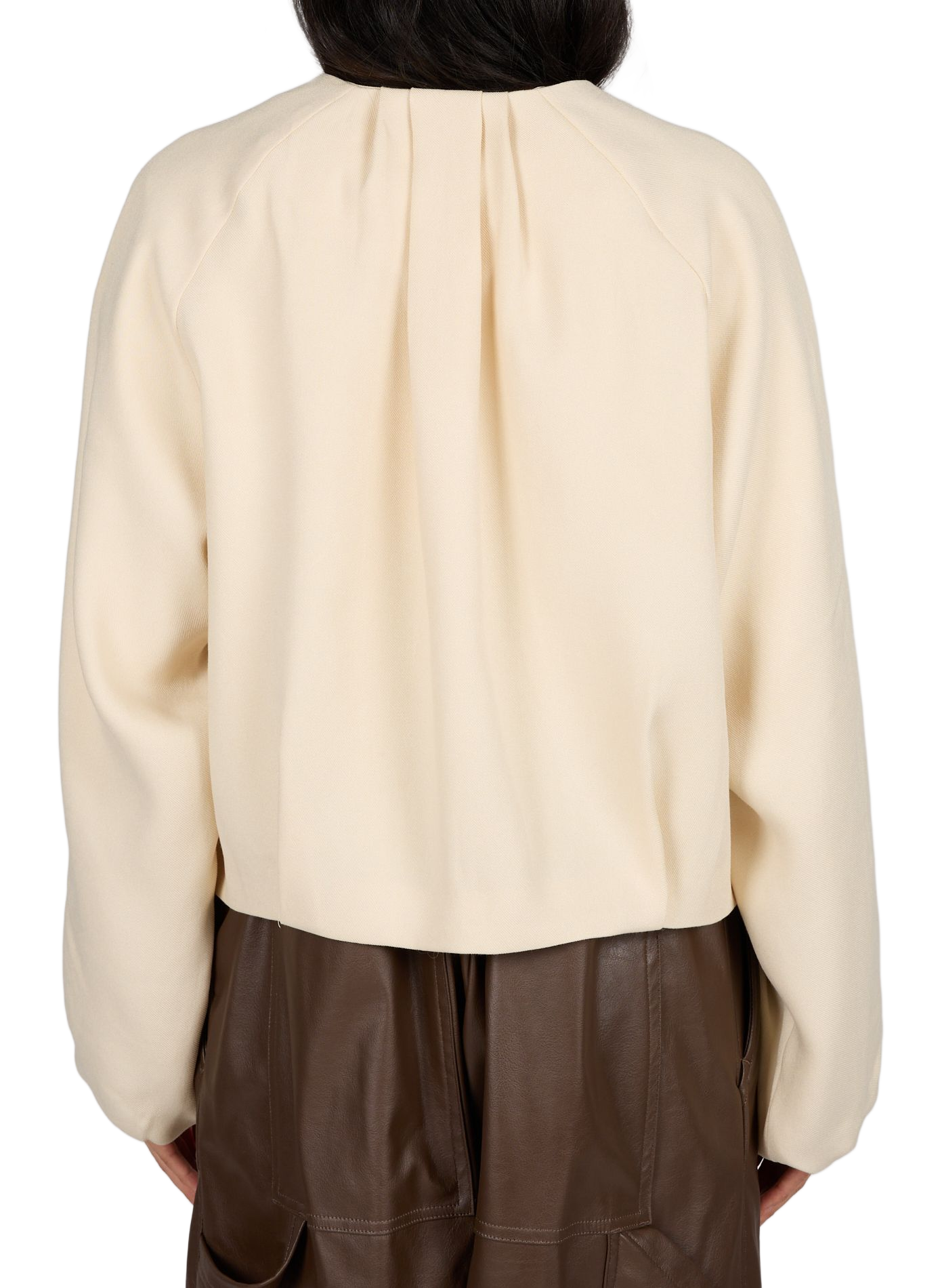 Ritssluiting jas met lange mouwen MSCH Beige
