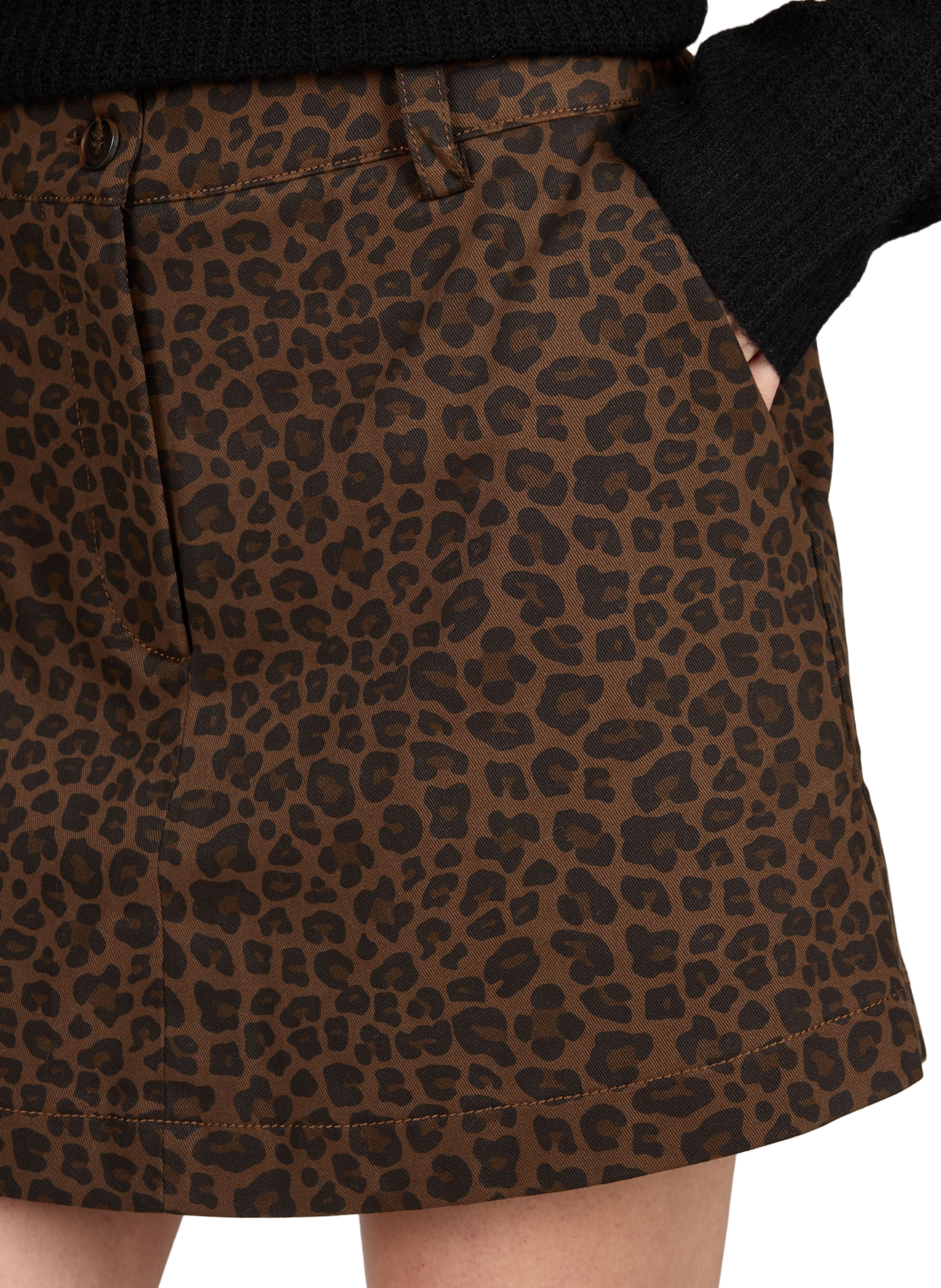 Short printed skirt in cotton blend Jean LAURE+MAX Multicolour