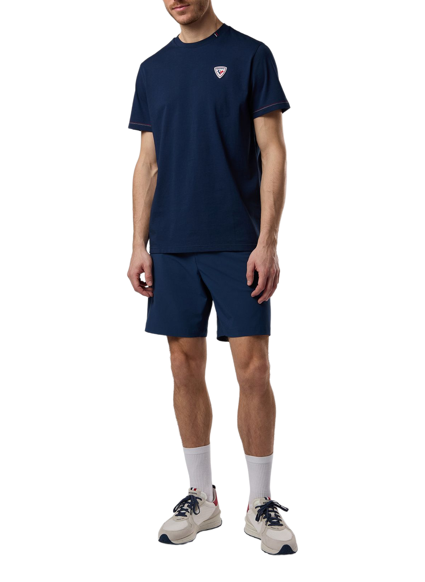 T-shirt droit col rond en coton ROSSIGNOL Blau