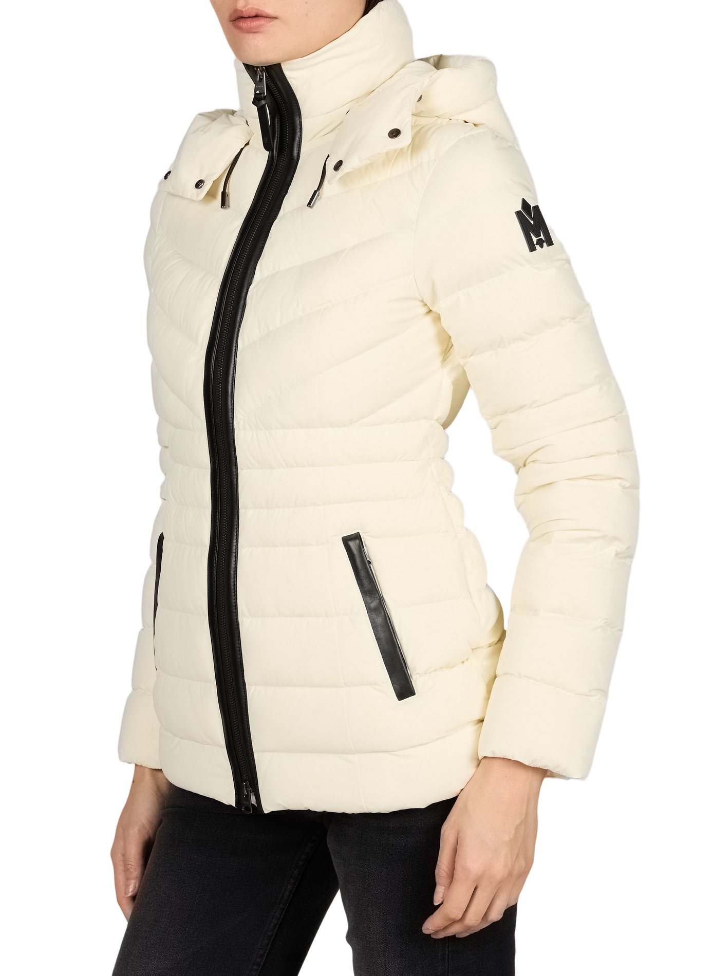 Fitted quilted puffer jacket MACKAGE Beige