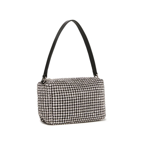 Sac à main Wangloc en strass blanc