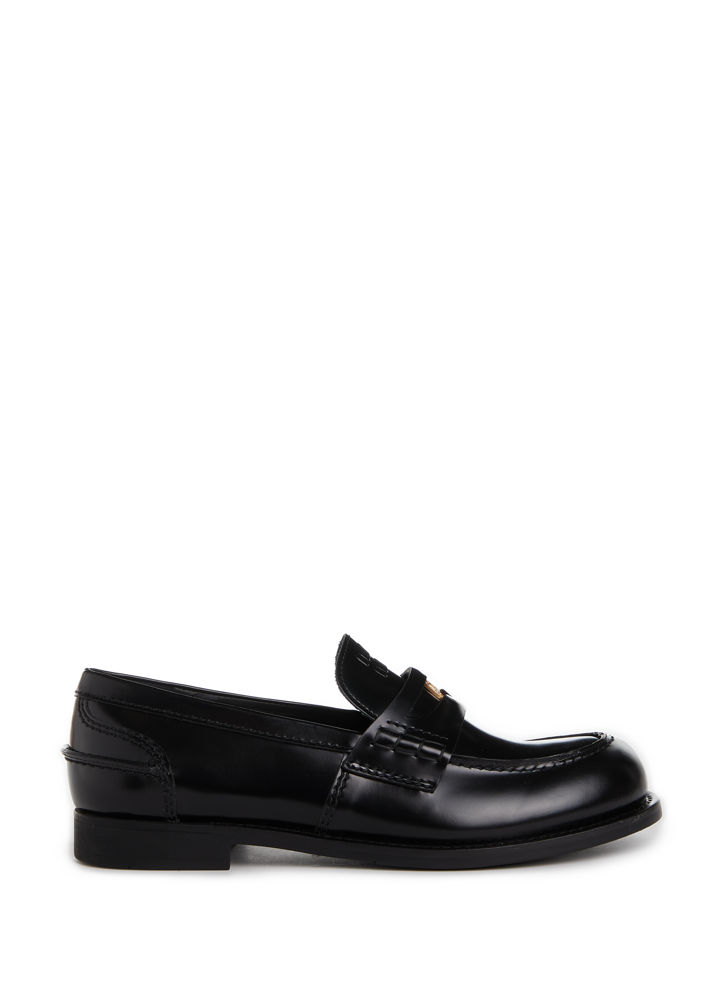 MIU MIU Mocassins en cuir Noir