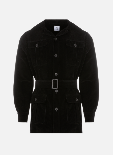 Corduroy safari jacket Black73 LONDON 