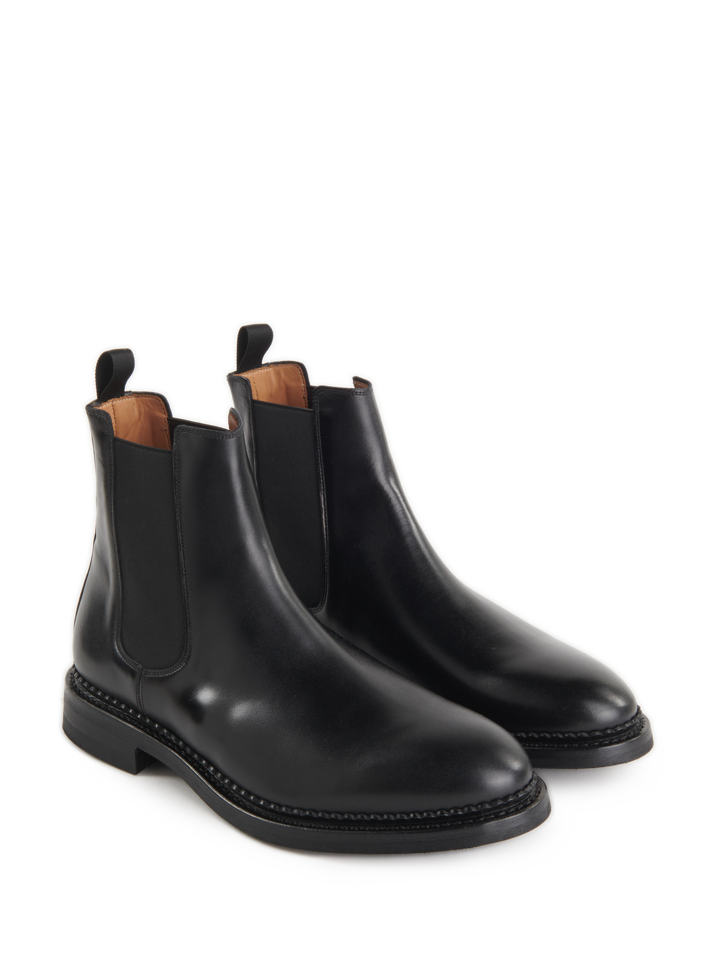Leather ankle boots  SAISON 1865 Black