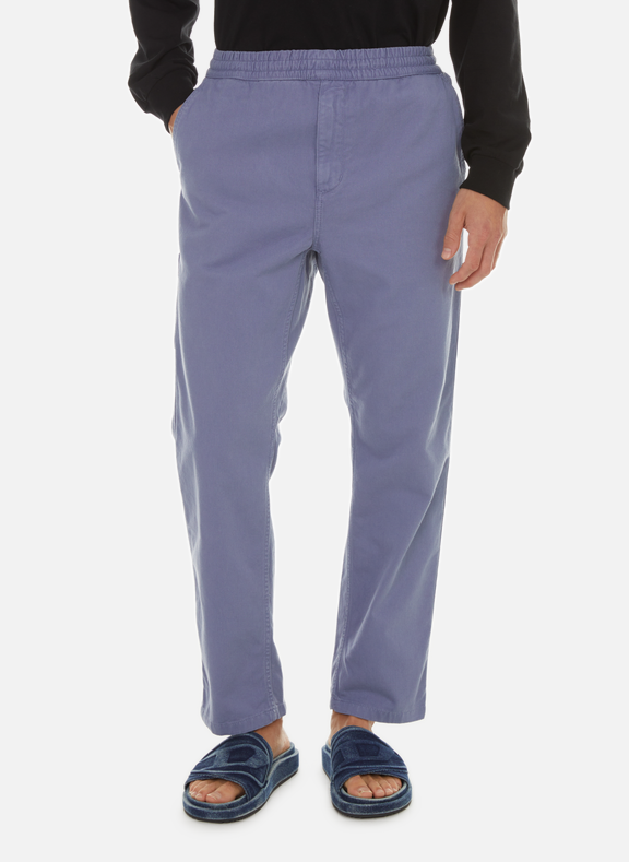 CARHARTT WIP Pantalon Flint Pant en coton Bleu