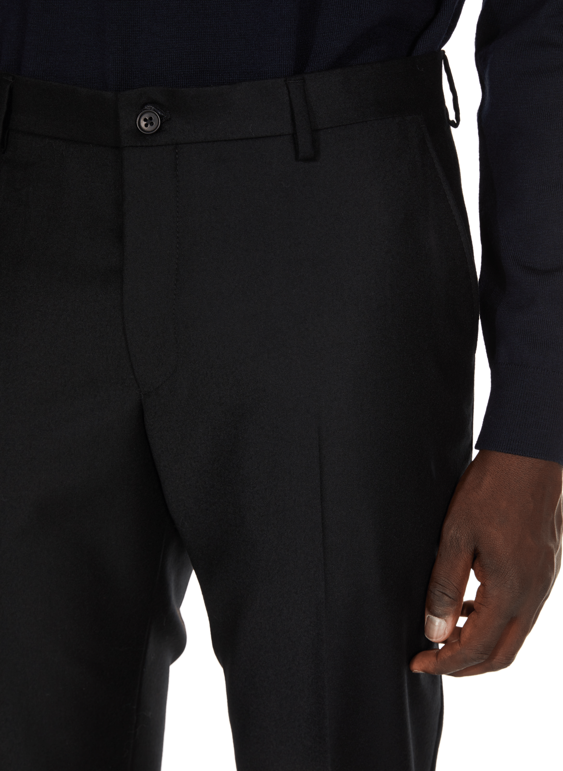 Pantalon Etto en laine  SAISON 1865 Noir