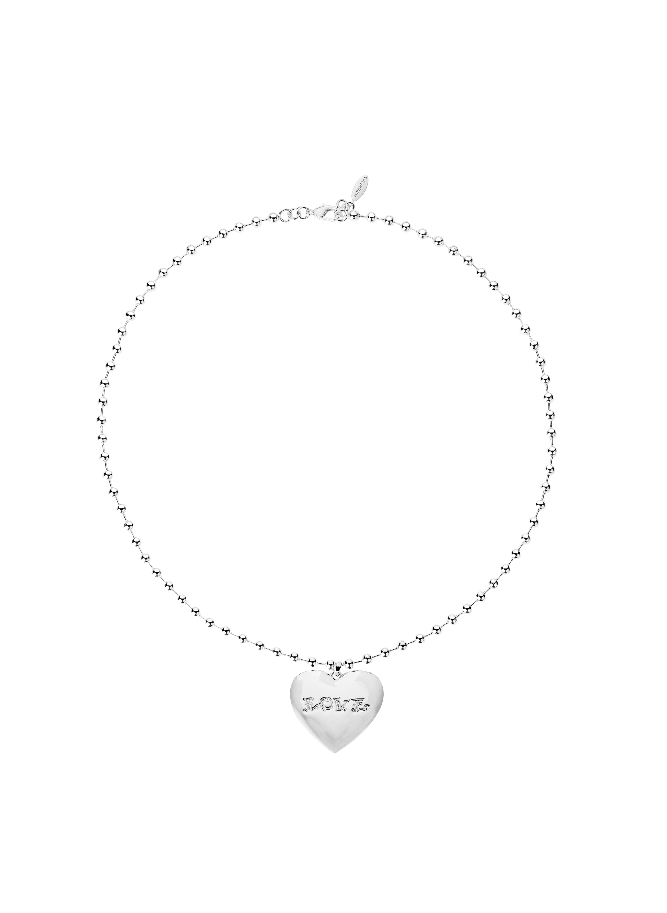 Collier chaîne avec pendentif central loveme HIPANEMA Argent
